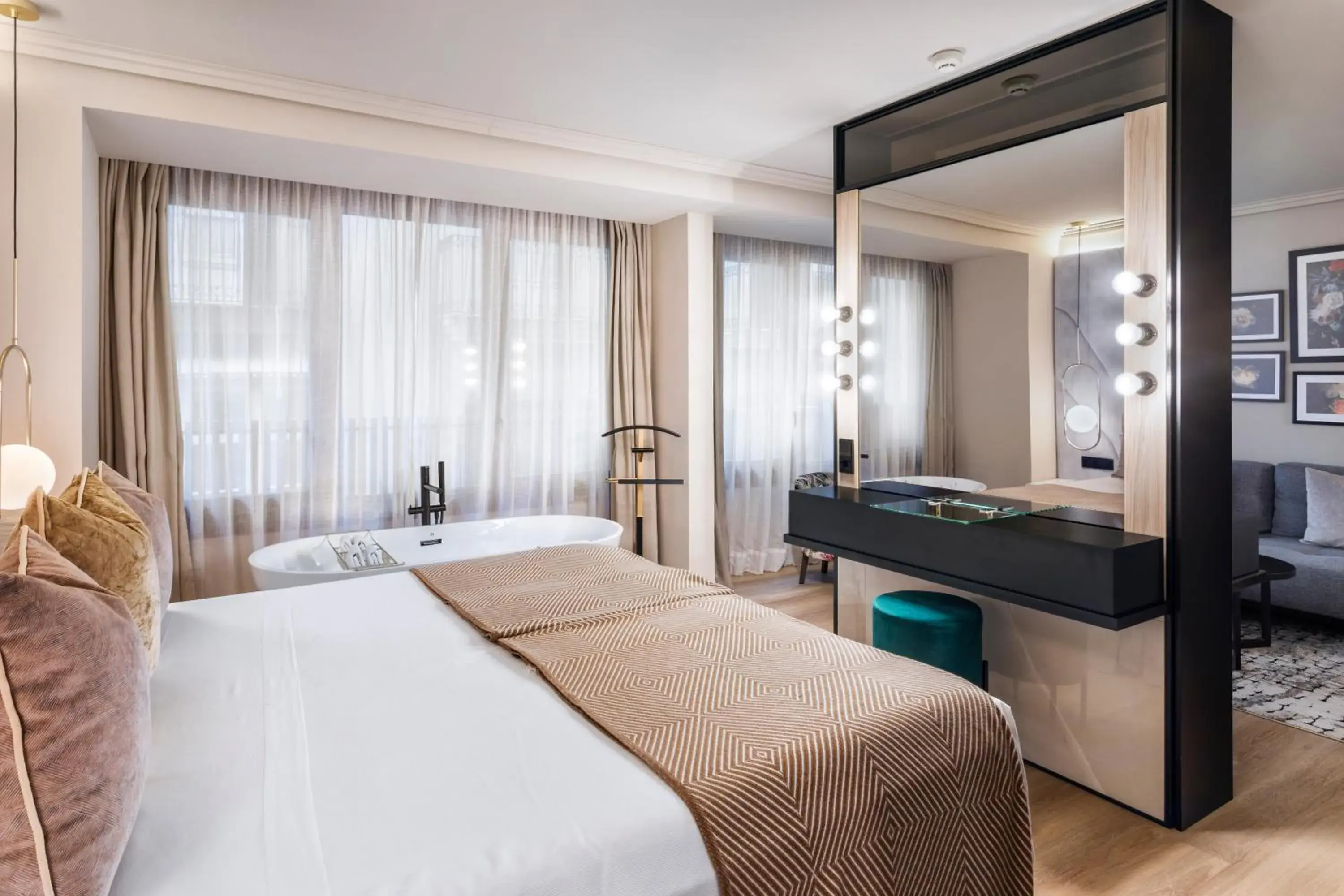 Decorative detail, Bed in Nivia Born Boutique Hotel Decorative detail, Bed in Nivia Born Boutique Hotel