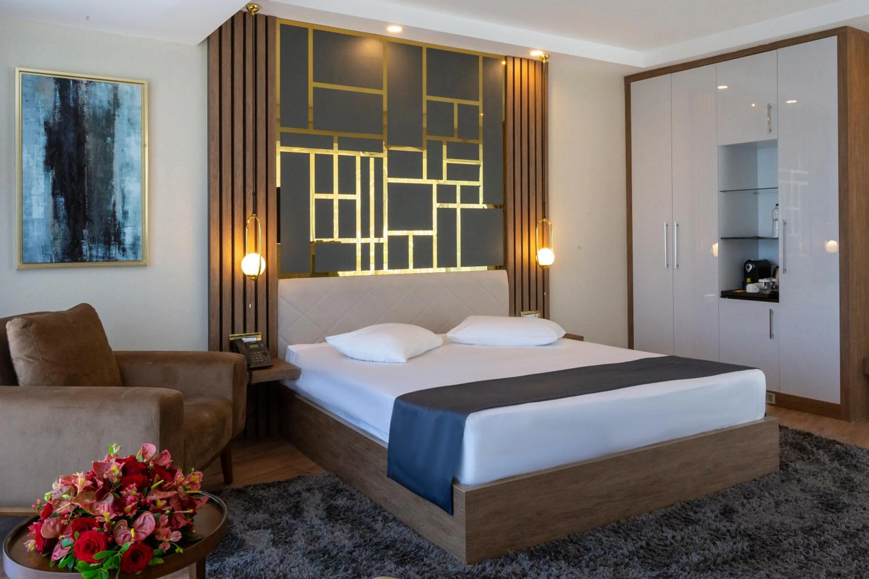 Bed in Cabir Deluxe Hotel Sapanca