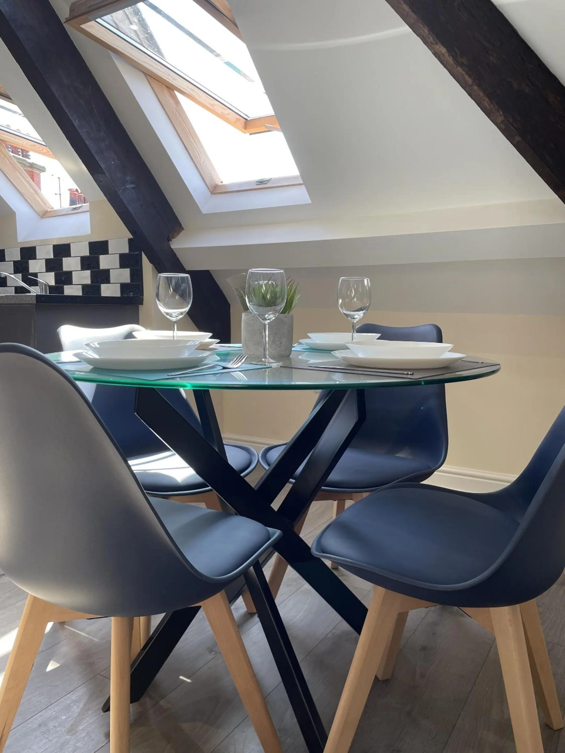 Dining area in Whitby Bridge Luxury Apartments