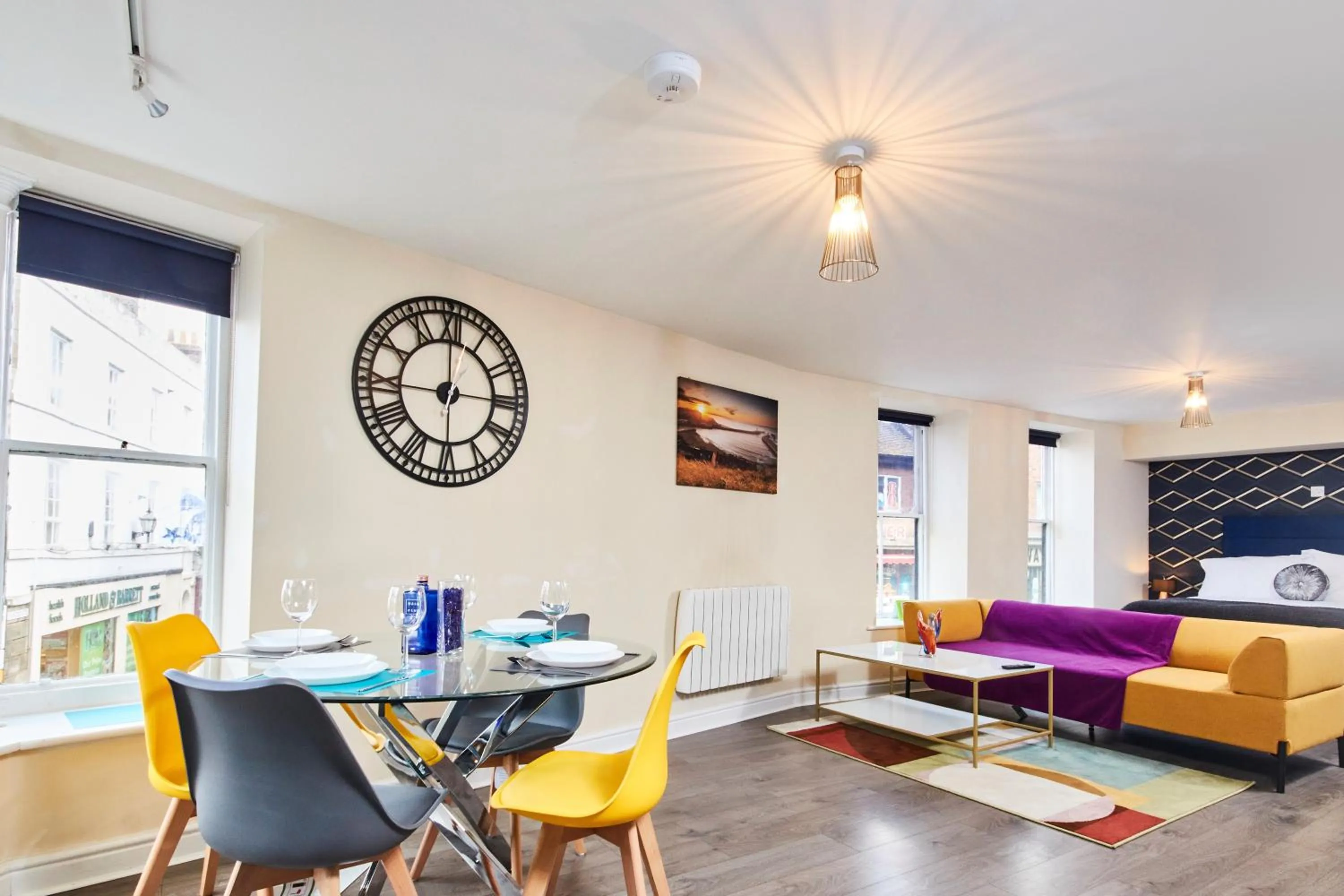 Living room in Whitby Bridge Luxury Apartments