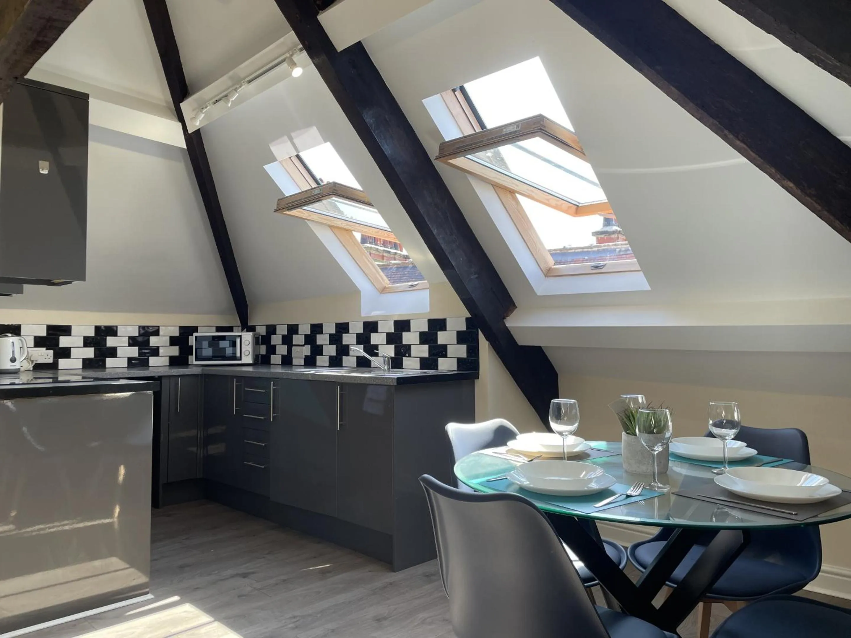 Dining area in Whitby Bridge Luxury Apartments