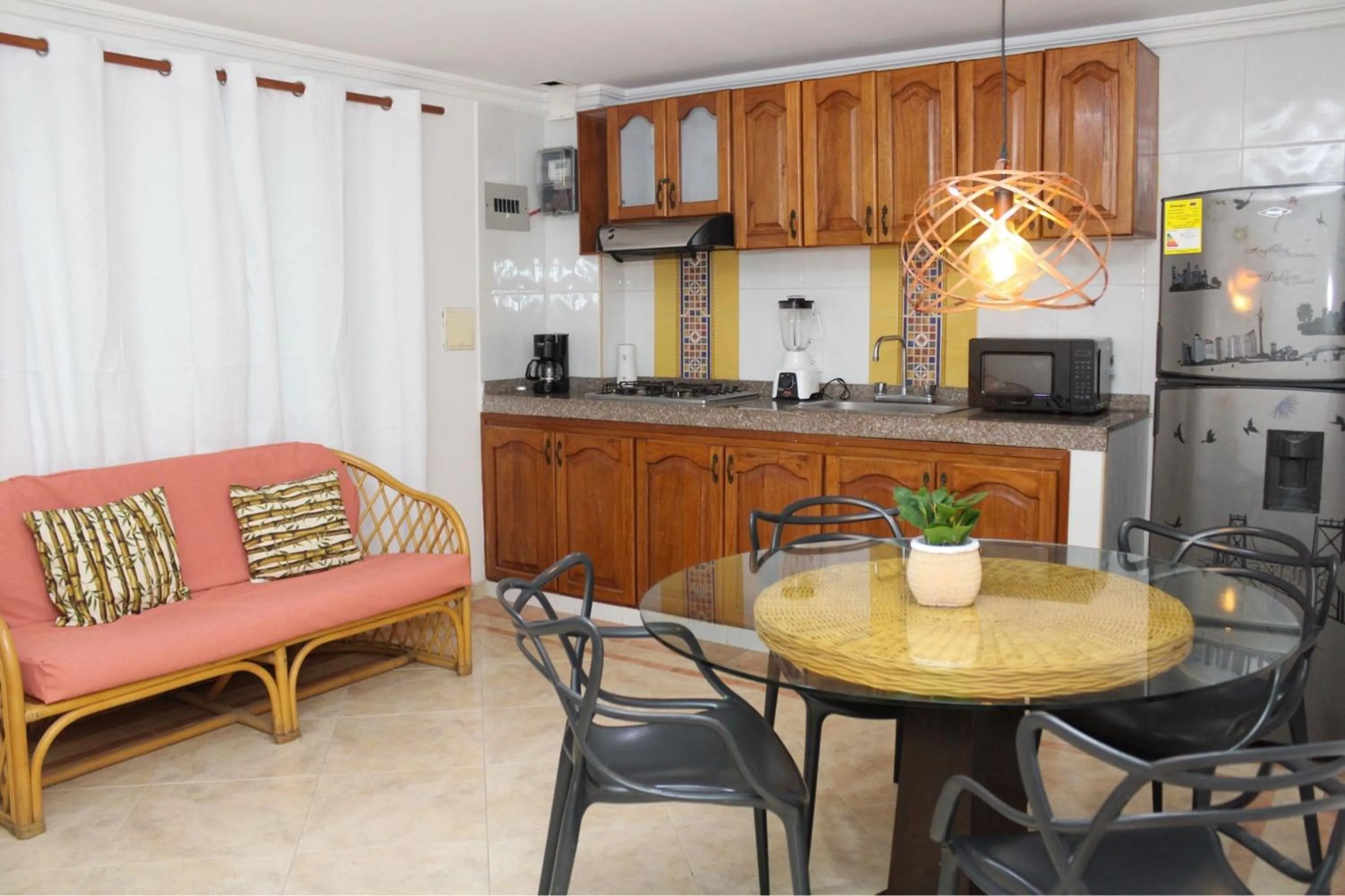 Kitchen or kitchenette in Hotel Marie Real Cartagena