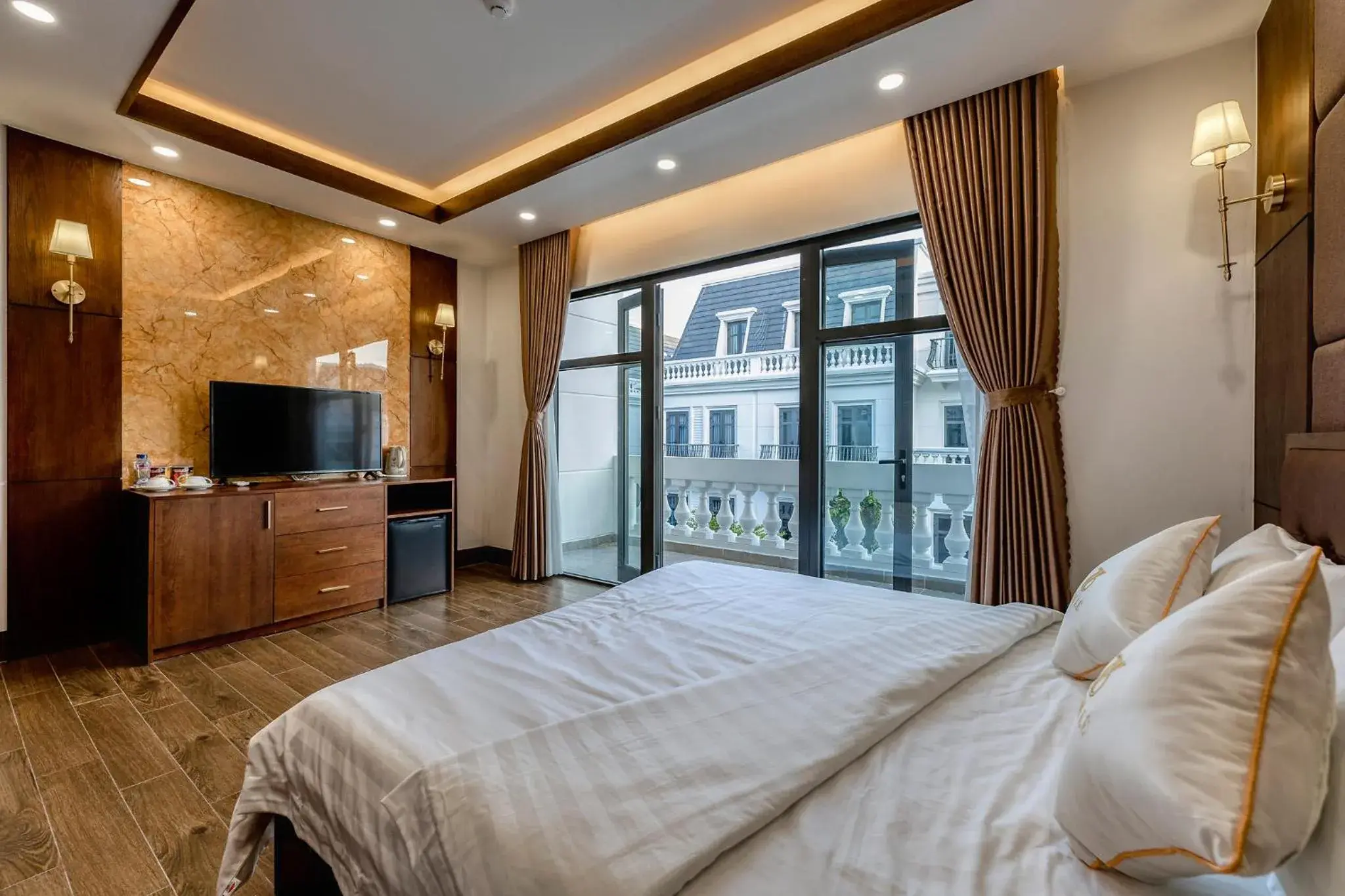 City view, Bed in Hotel Trí Lê City view, Bed in Hotel Trí Lê