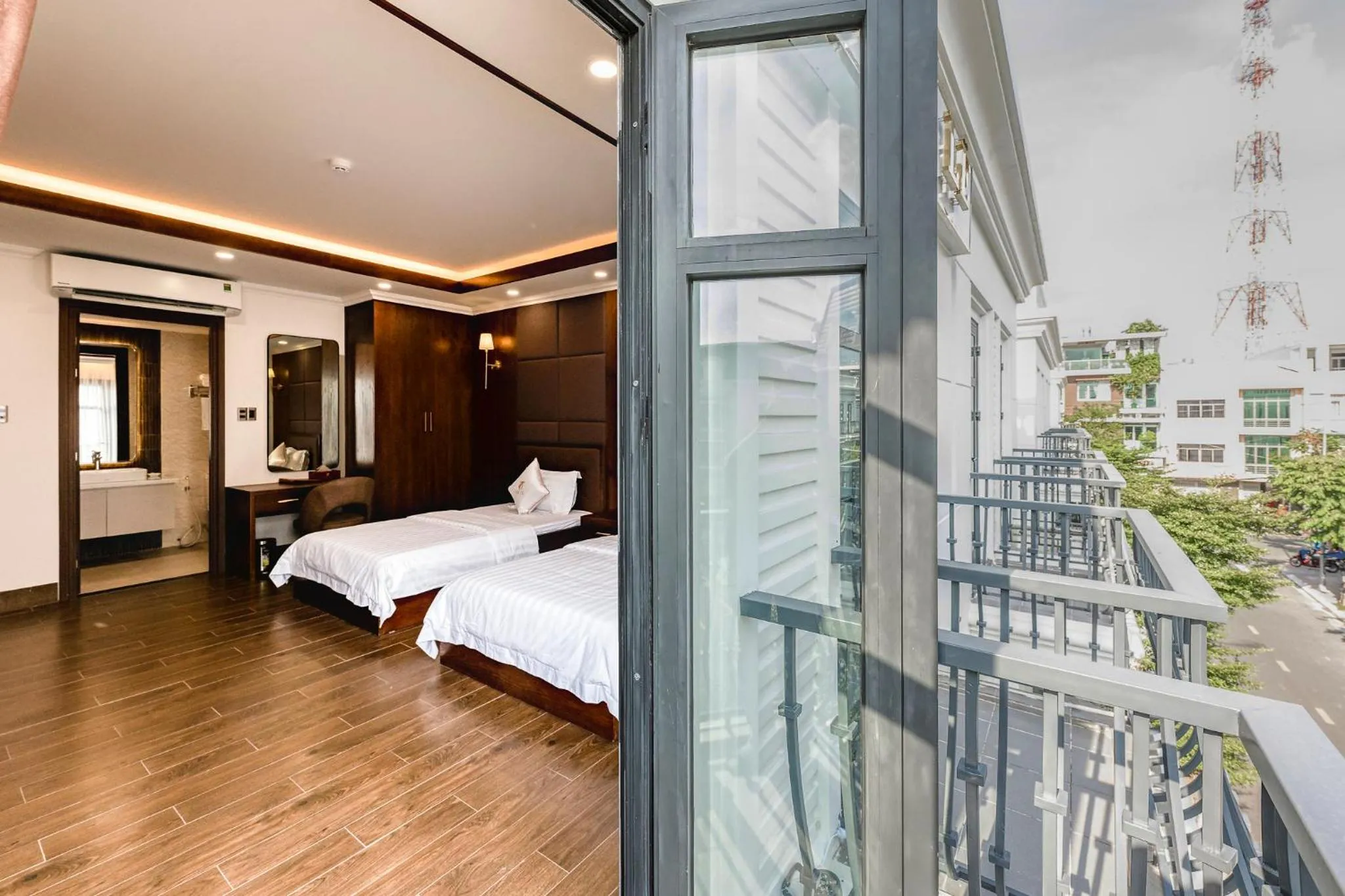 City view, Bed in Hotel Trí Lê