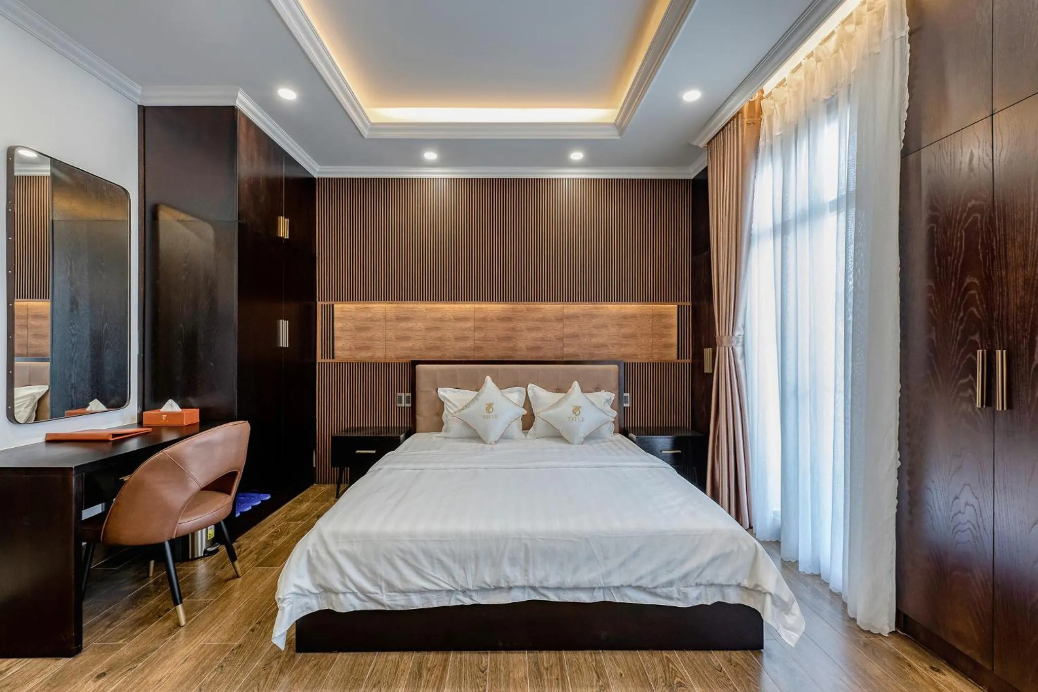 Bed in Hotel Trí Lê