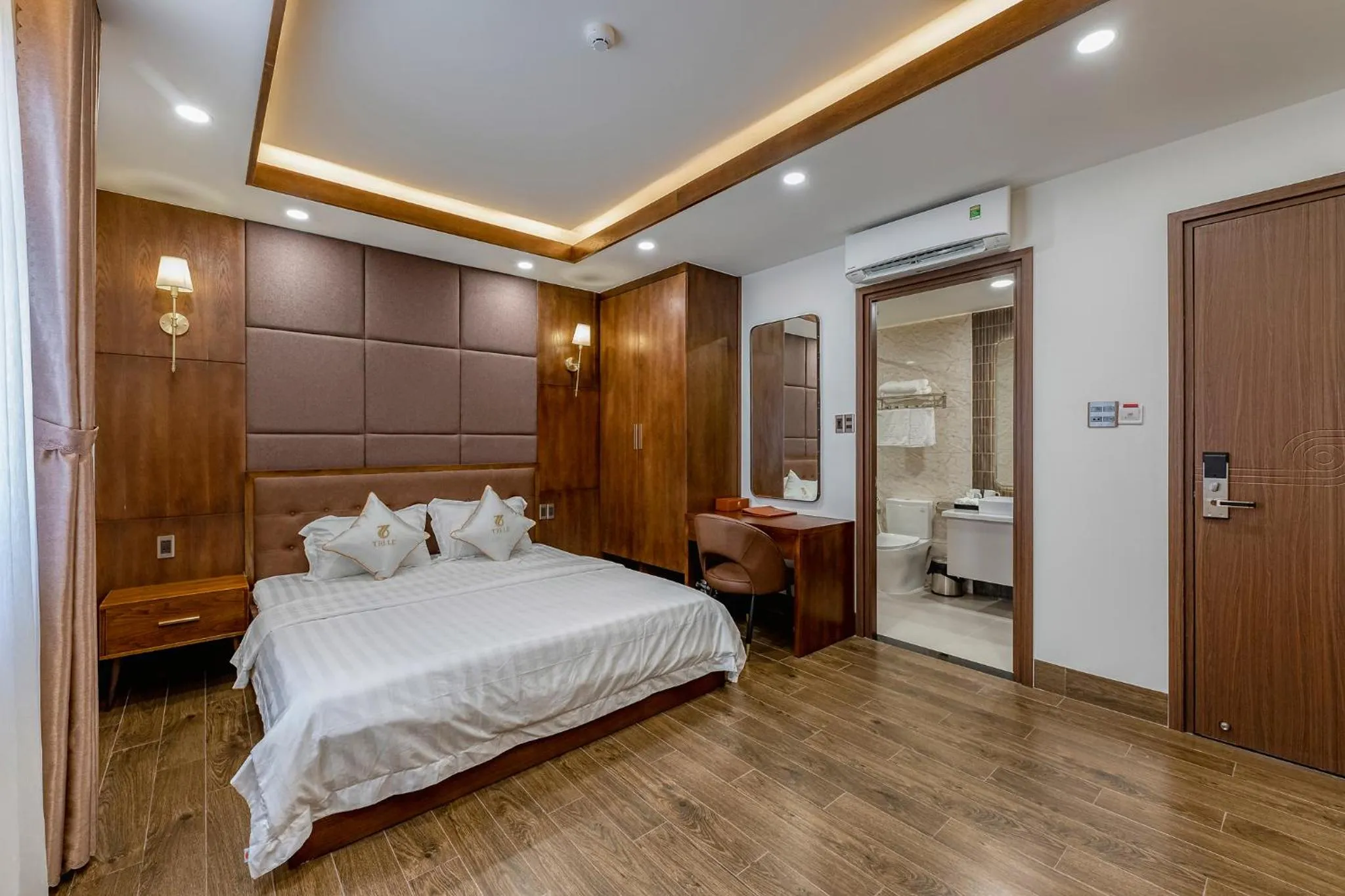 Bed in Hotel Trí Lê