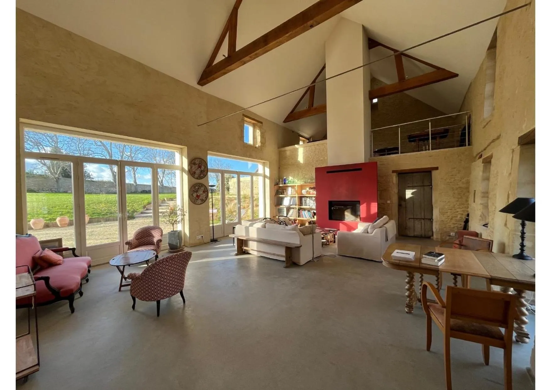 Living room in Les Granges Pelloquin