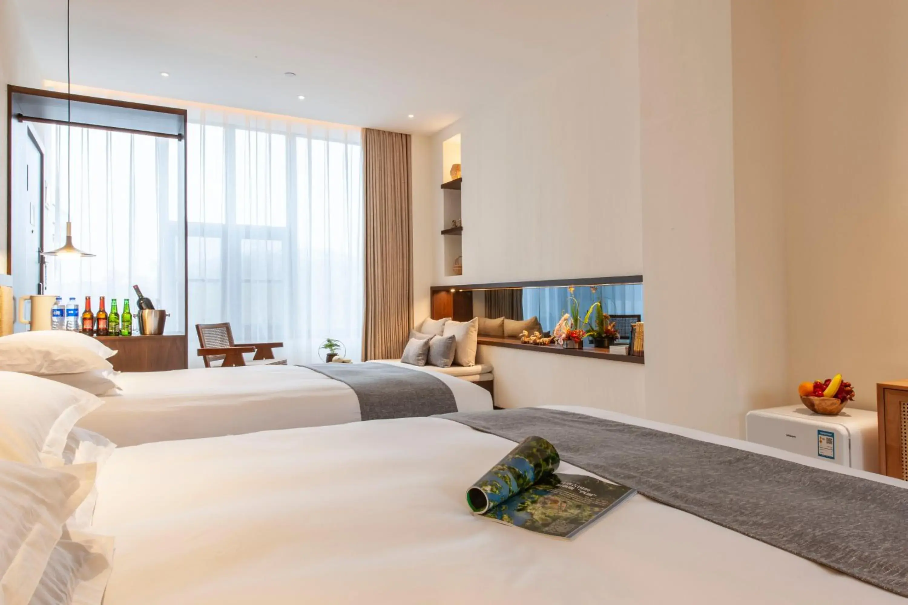 Bedroom, Bed in SSAW Boutique Hotel Hangzhou Liangyun Bedroom, Bed in SSAW Boutique Hotel Hangzhou Liangyun