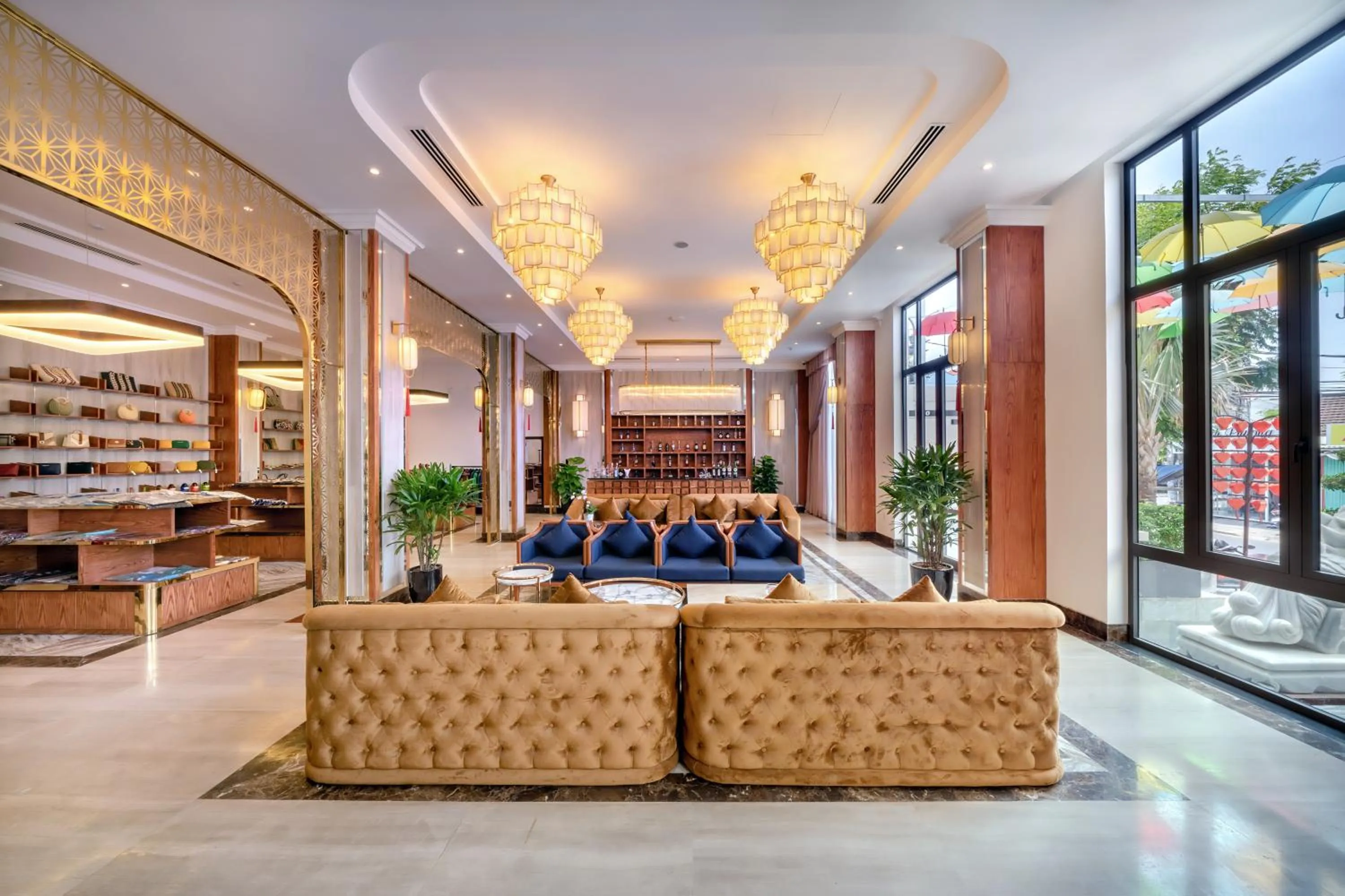 Communal lounge/ TV room in Le Pavillon Hoi An Gallery Hotel & Spa