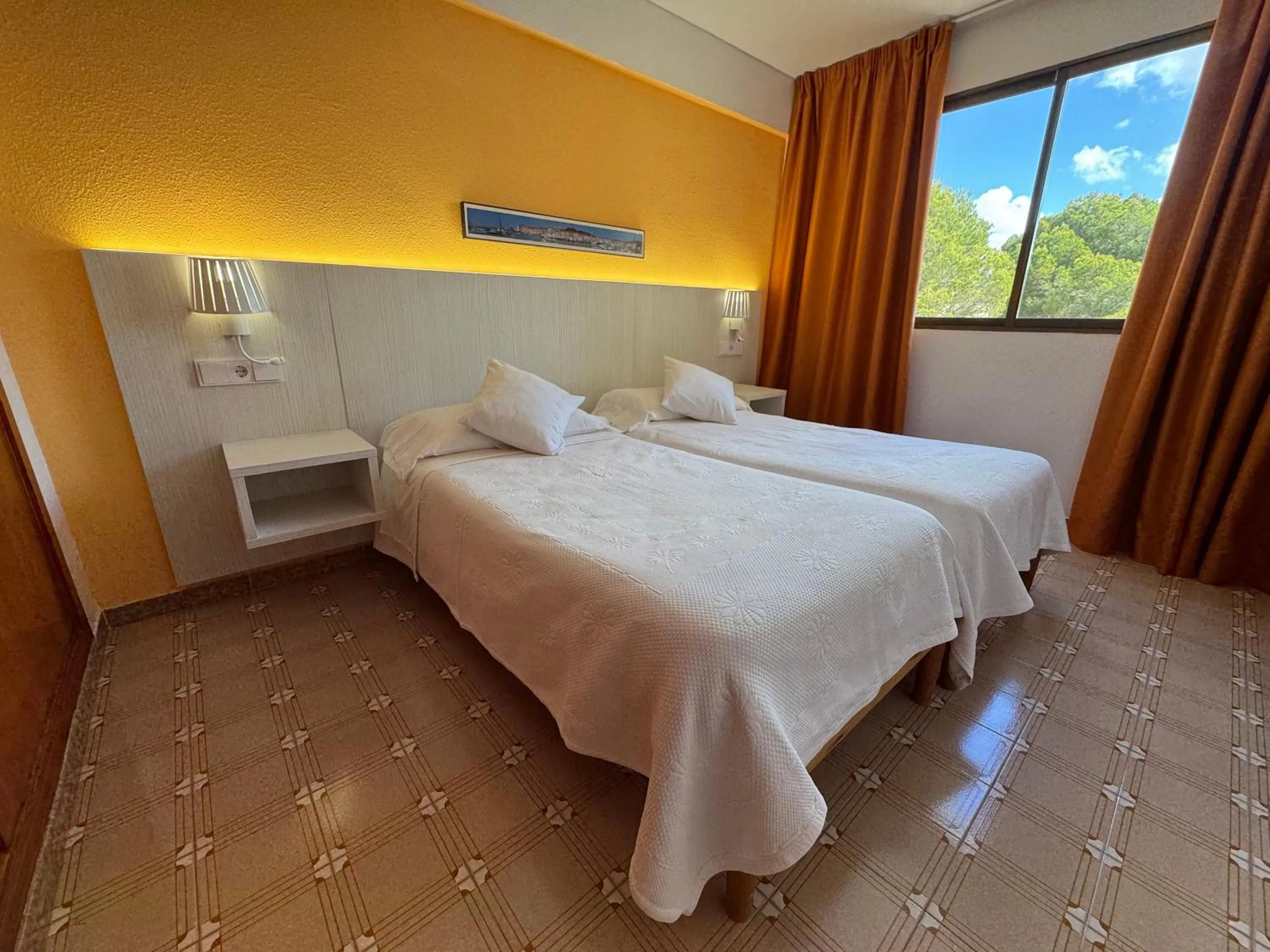 Bed in Bon Aire Apartamentos