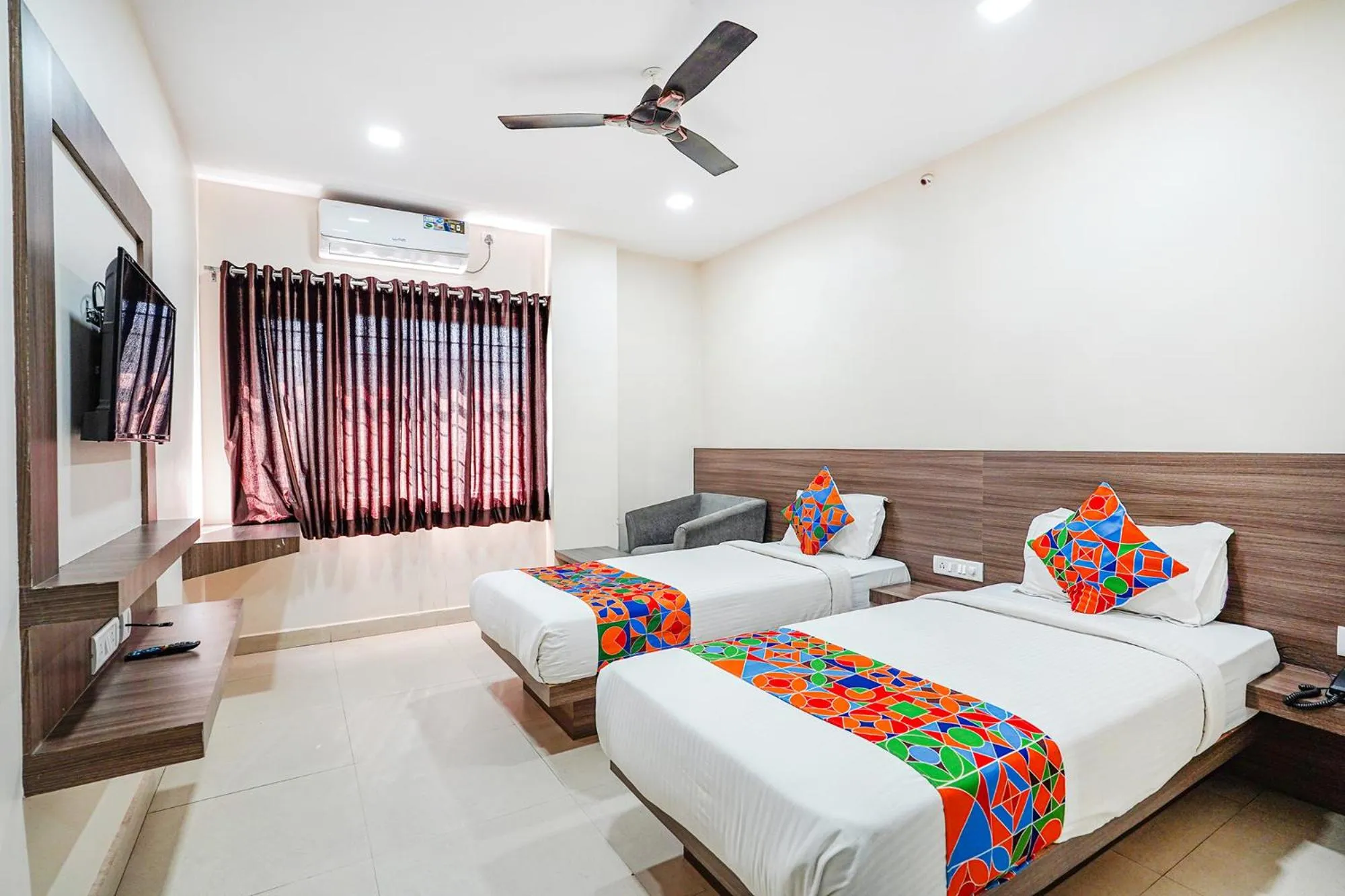Bed in FabHotel Rove Inn & Suites - Nr Thammenahalli Village