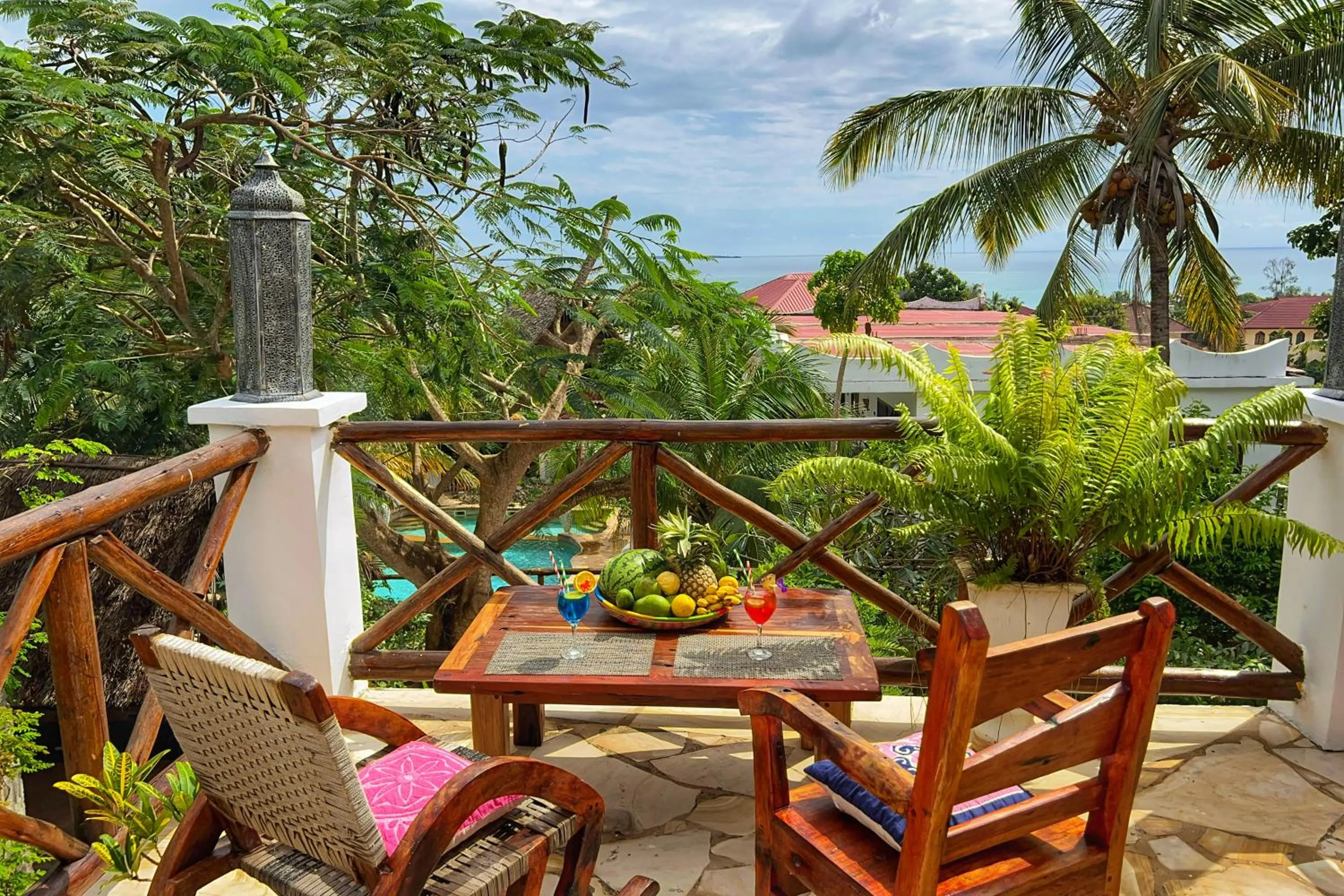 Balcony/Terrace in Kibanda Natural Kendwa Villa
