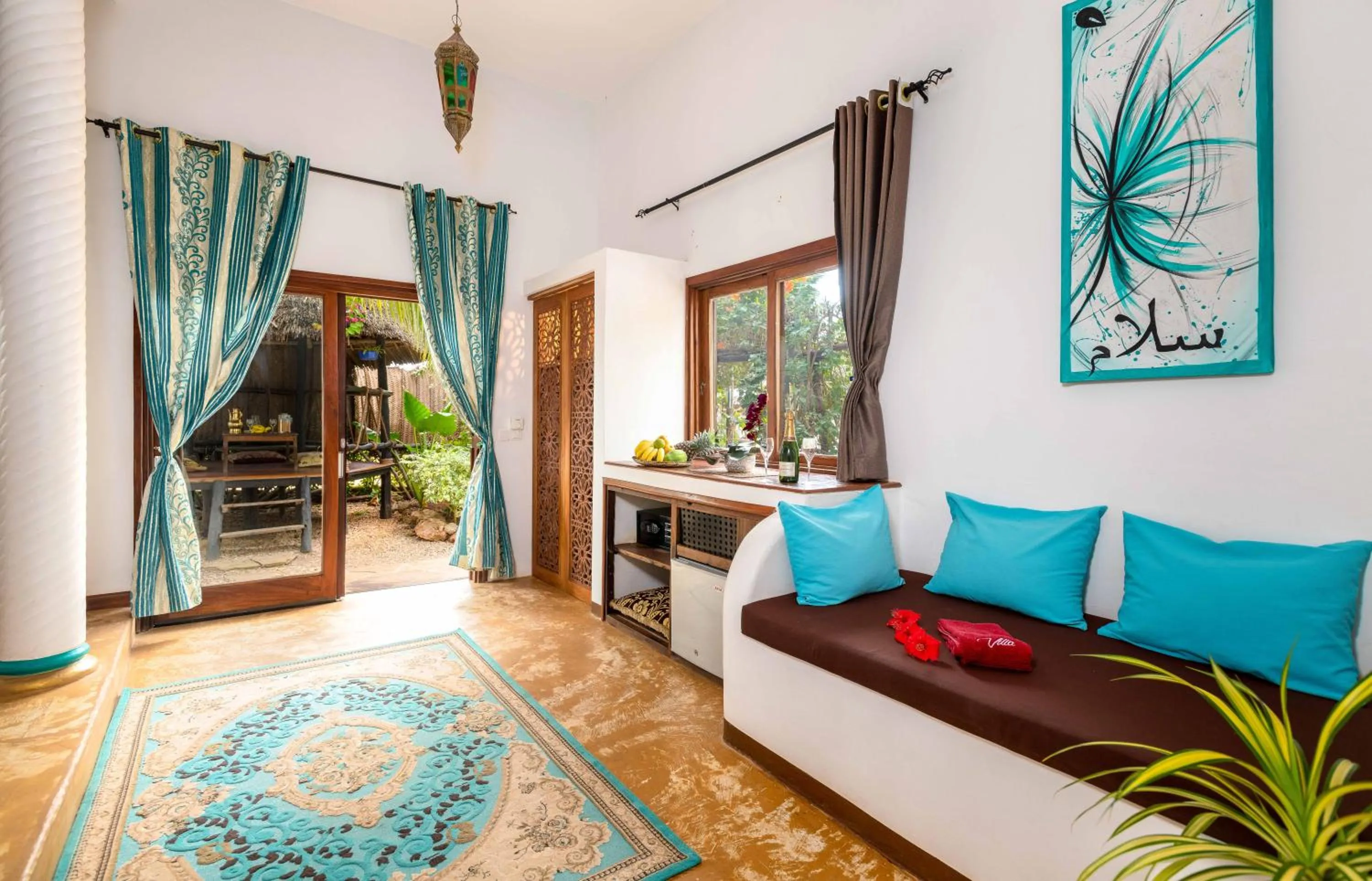 Photo of the whole room, Bed in Kibanda Natural Kendwa Villa