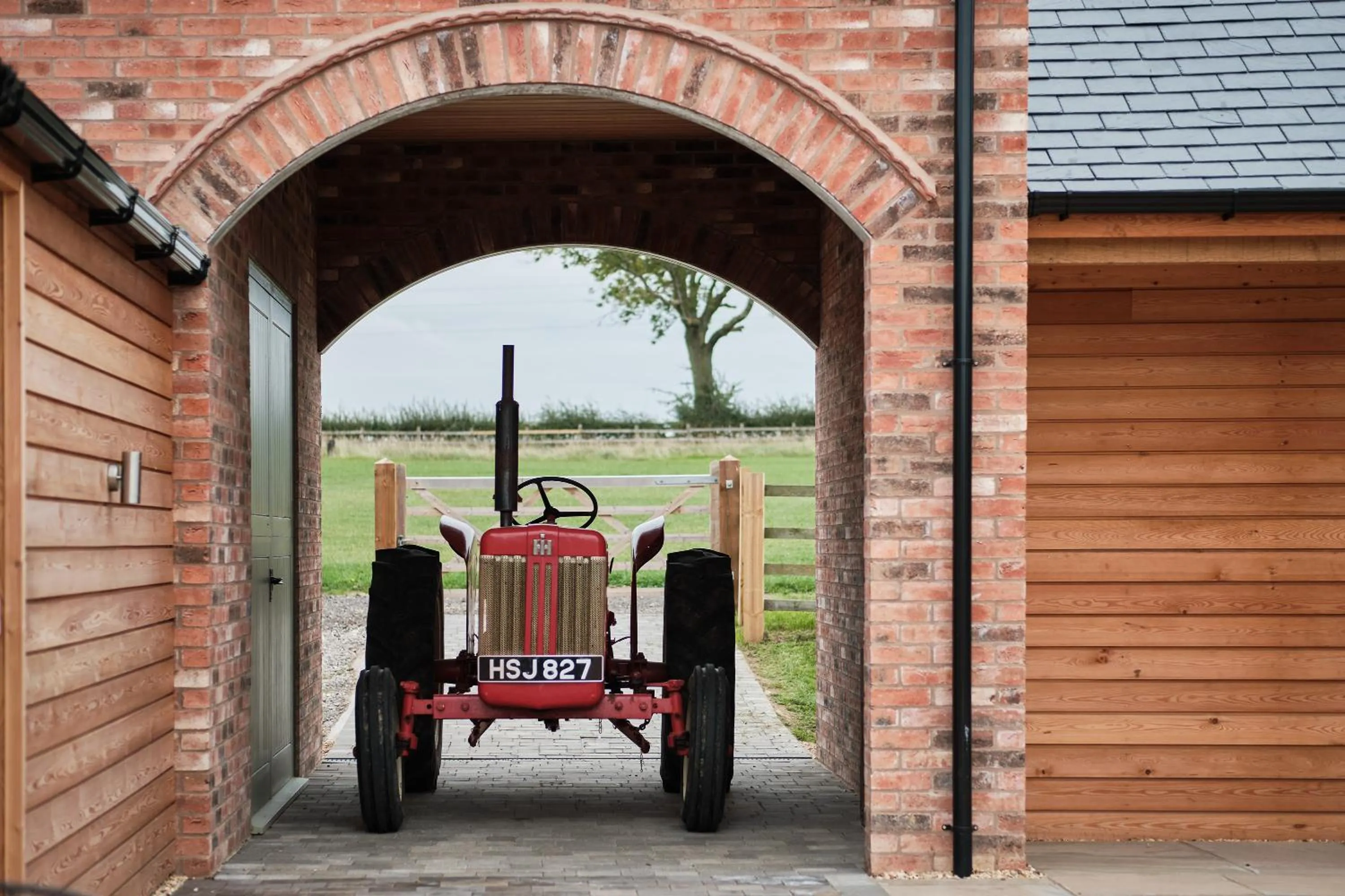 Patio in Bridge House Barn