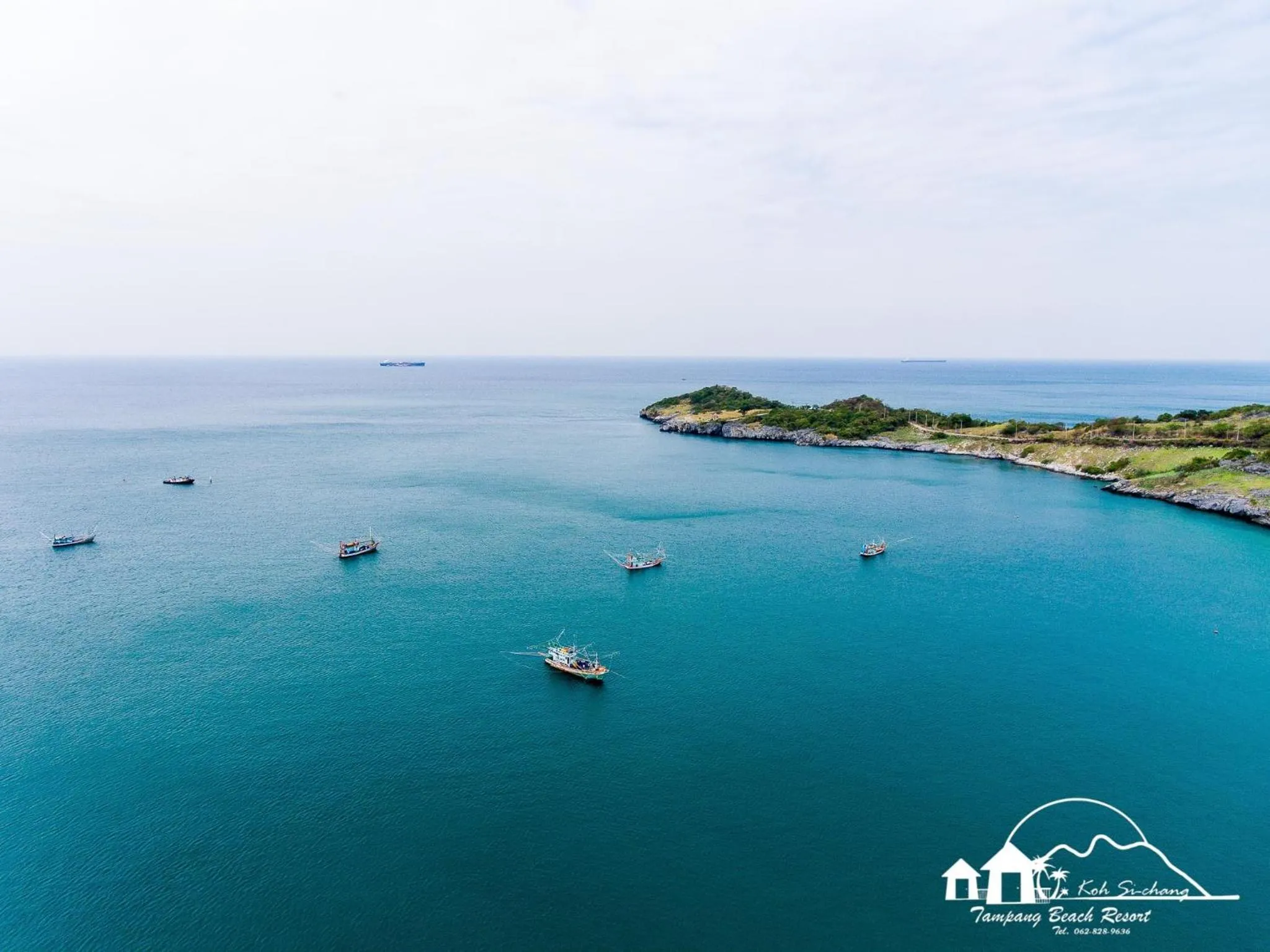 Bird's eye view in Sichang Marina Resort