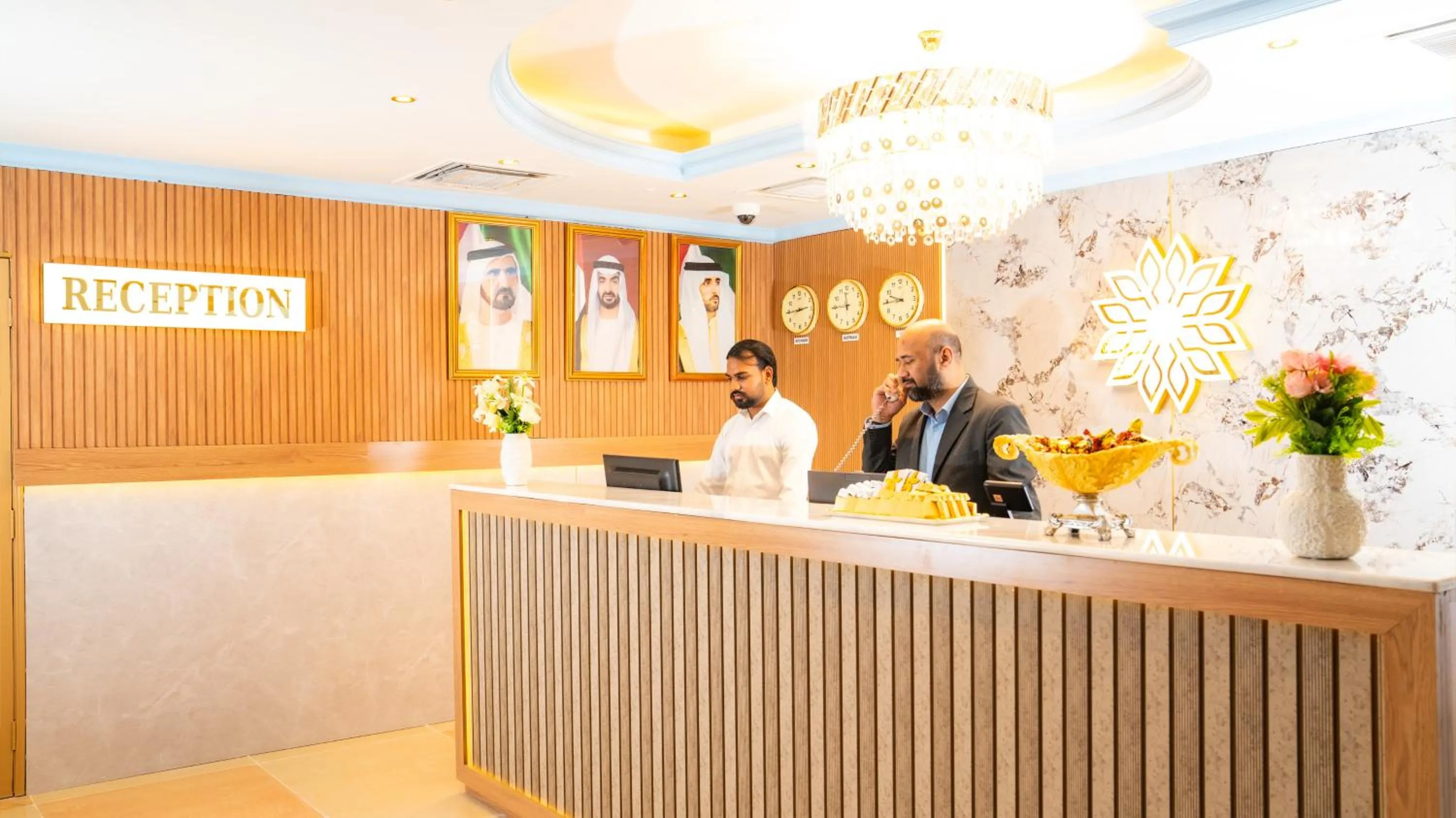 Lobby or reception in Oriental Hotel Apartments