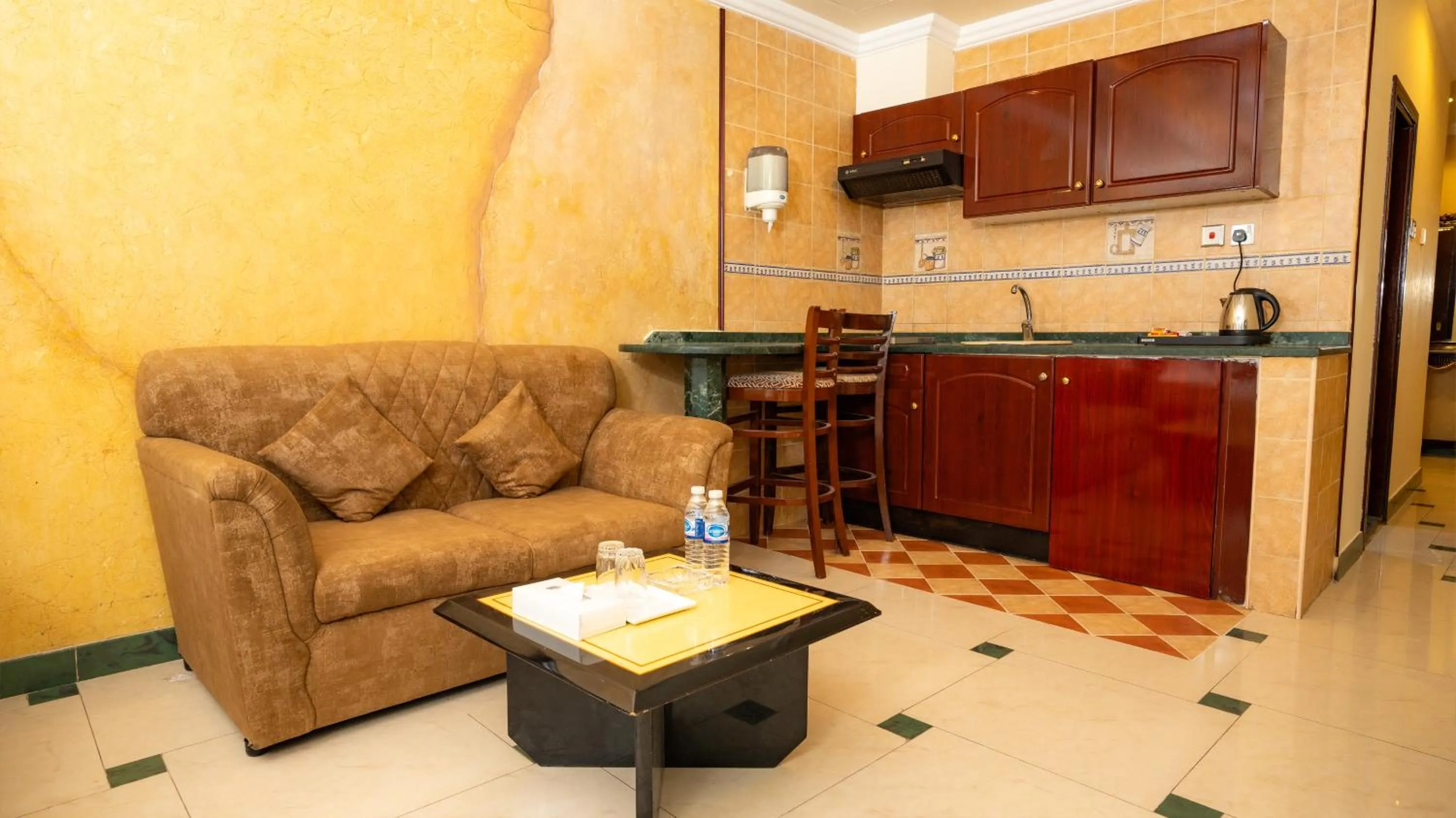 Seating area in Oriental Hotel Apartments