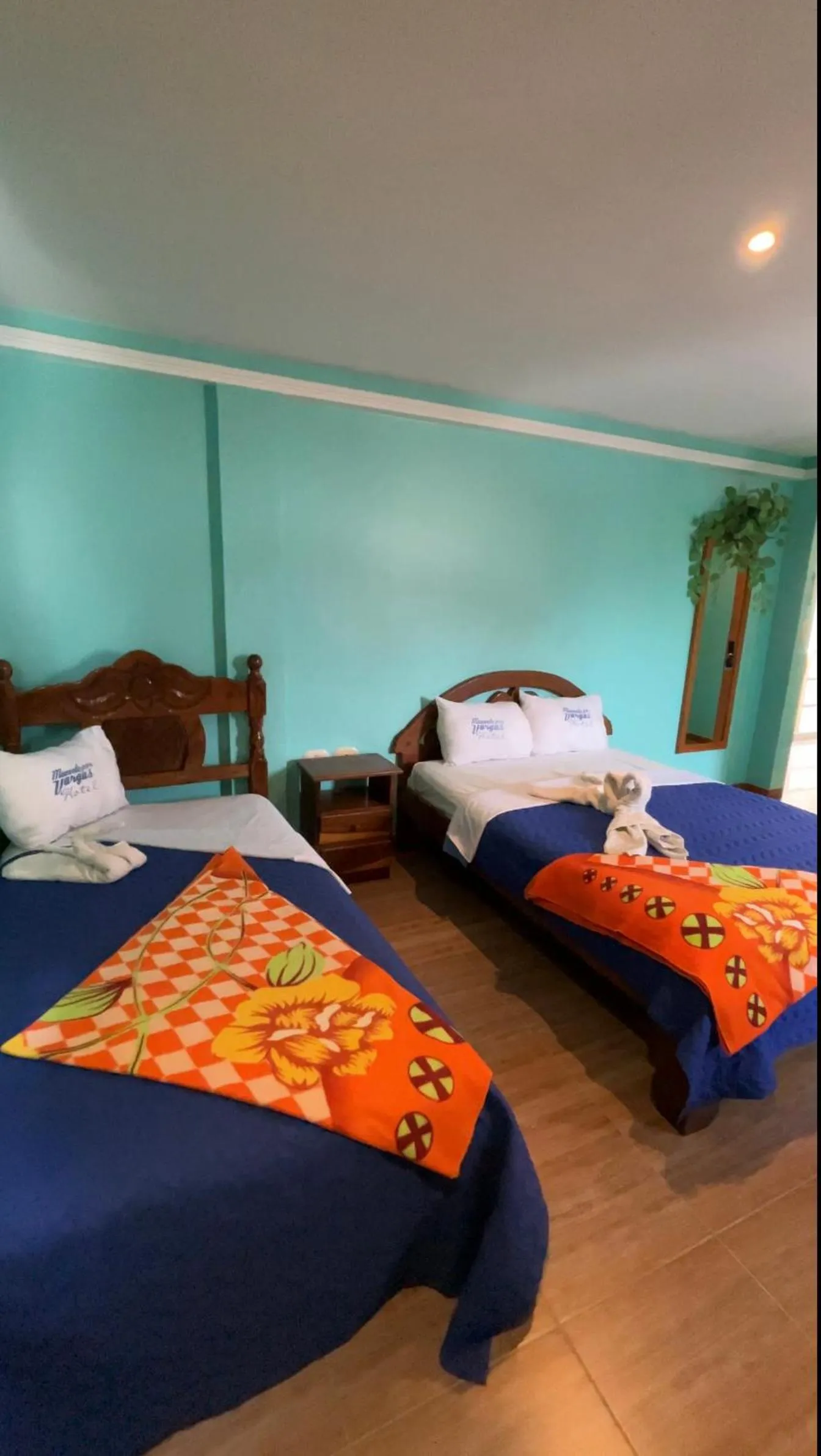 Bed in HOTEL MUEVETE POR VARGAS