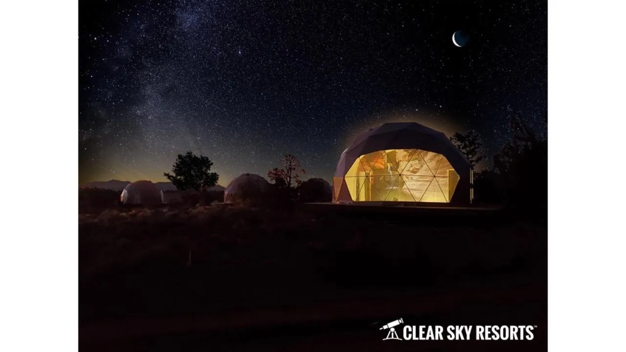 Sunset in Clear Sky Resorts - Grand Canyon - Unique Sky Domes