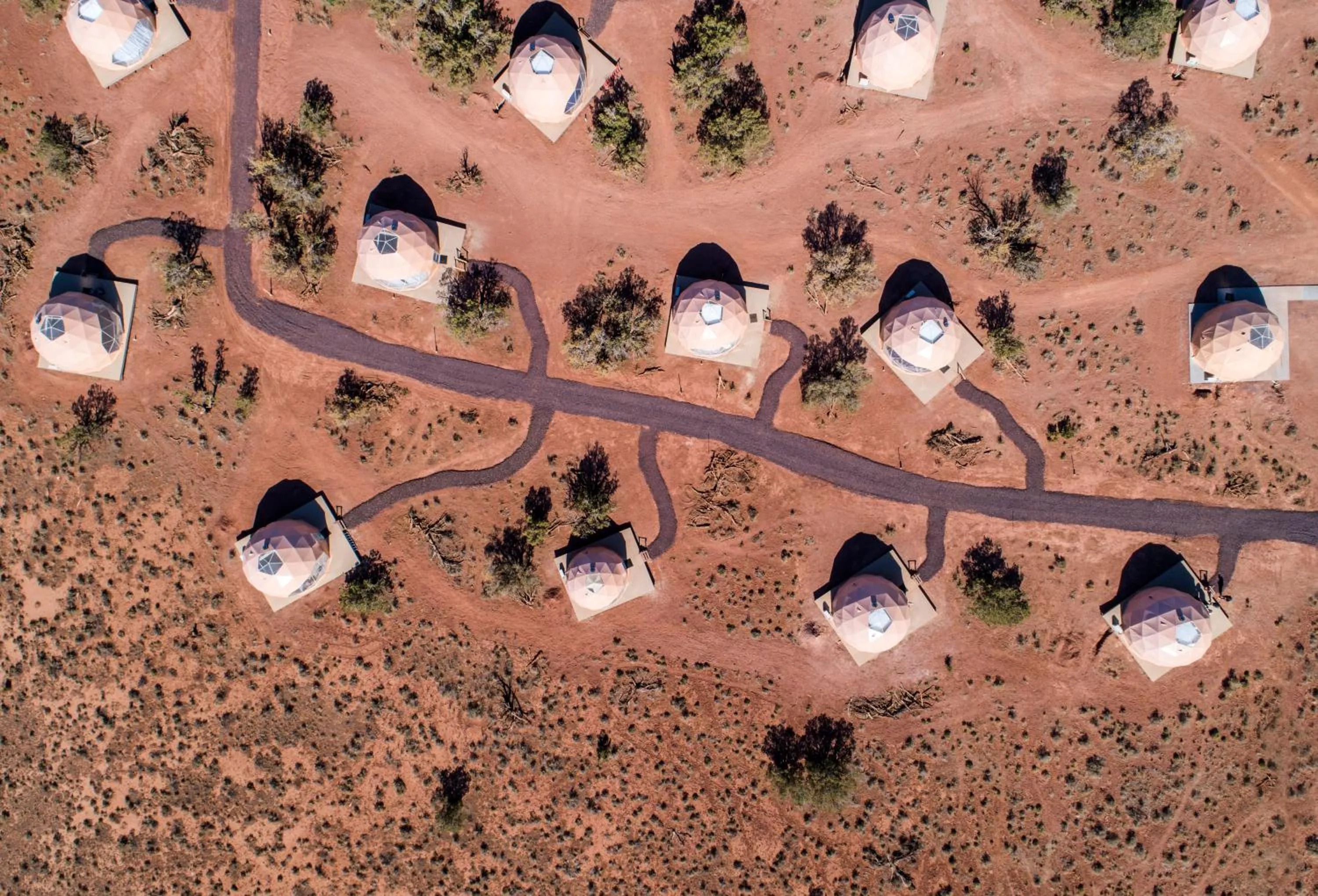 Bird's eye view in Clear Sky Resorts - Grand Canyon - Unique Sky Domes