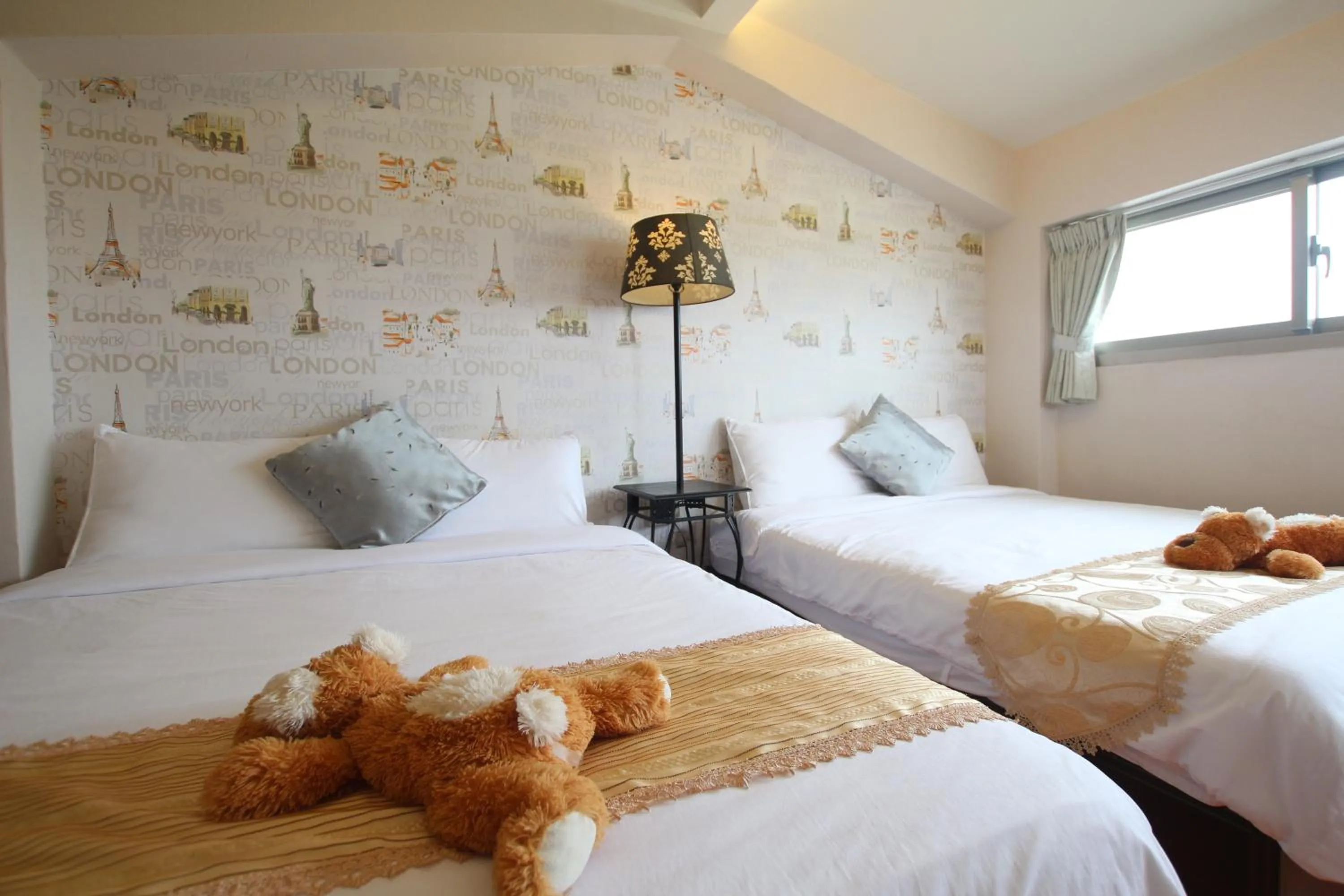 Decorative detail, Bed in Yilan Pine Villa Homestay