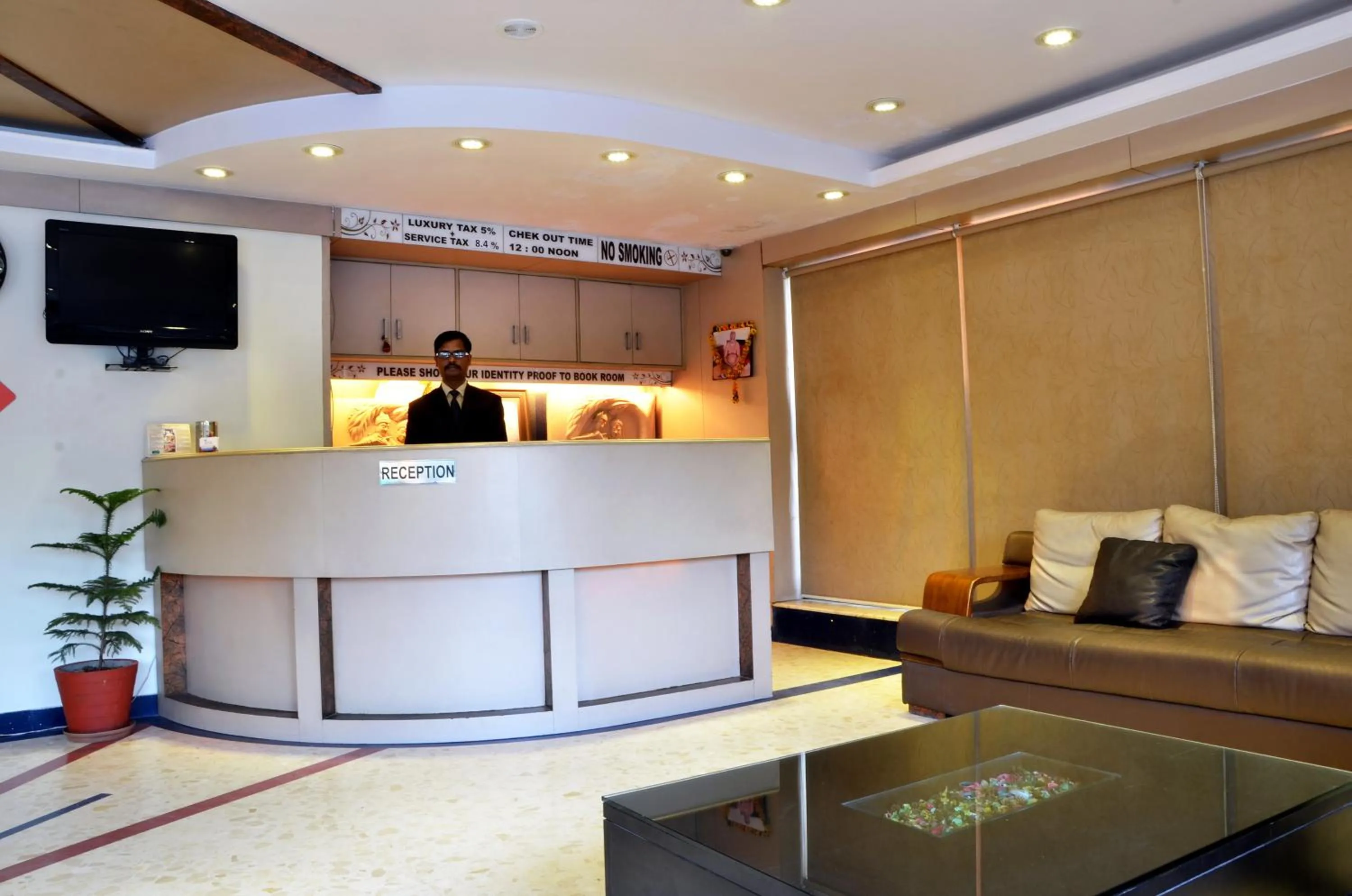 Lobby or reception in Hotel Bhoomivilas