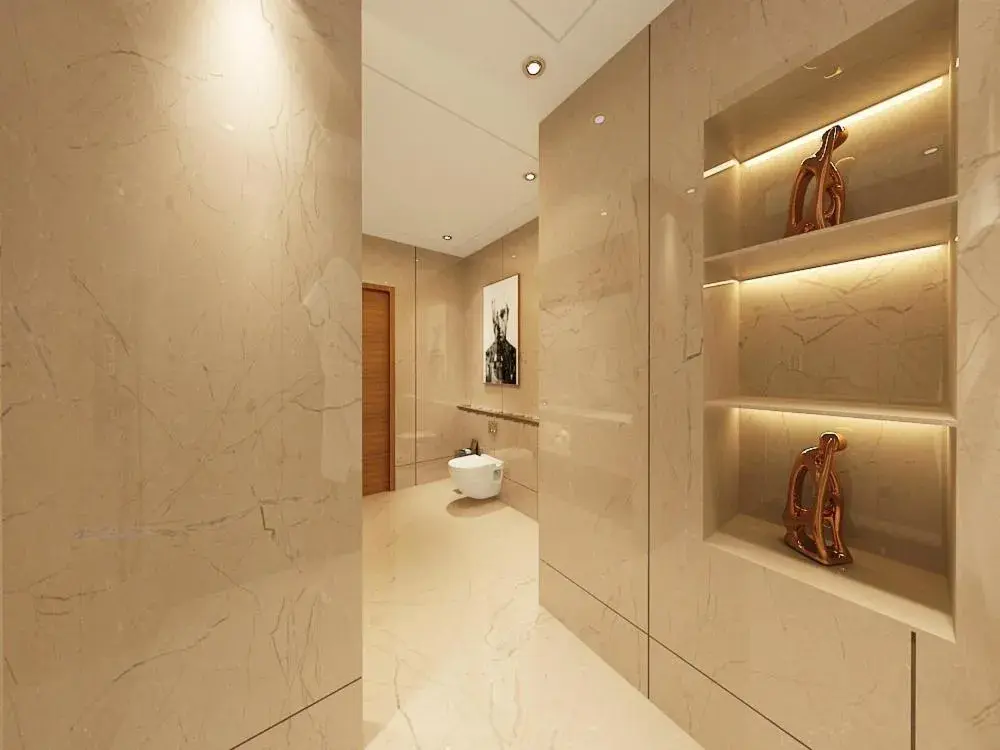 Bathroom in Hotel Bhoomivilas Bathroom in Hotel Bhoomivilas