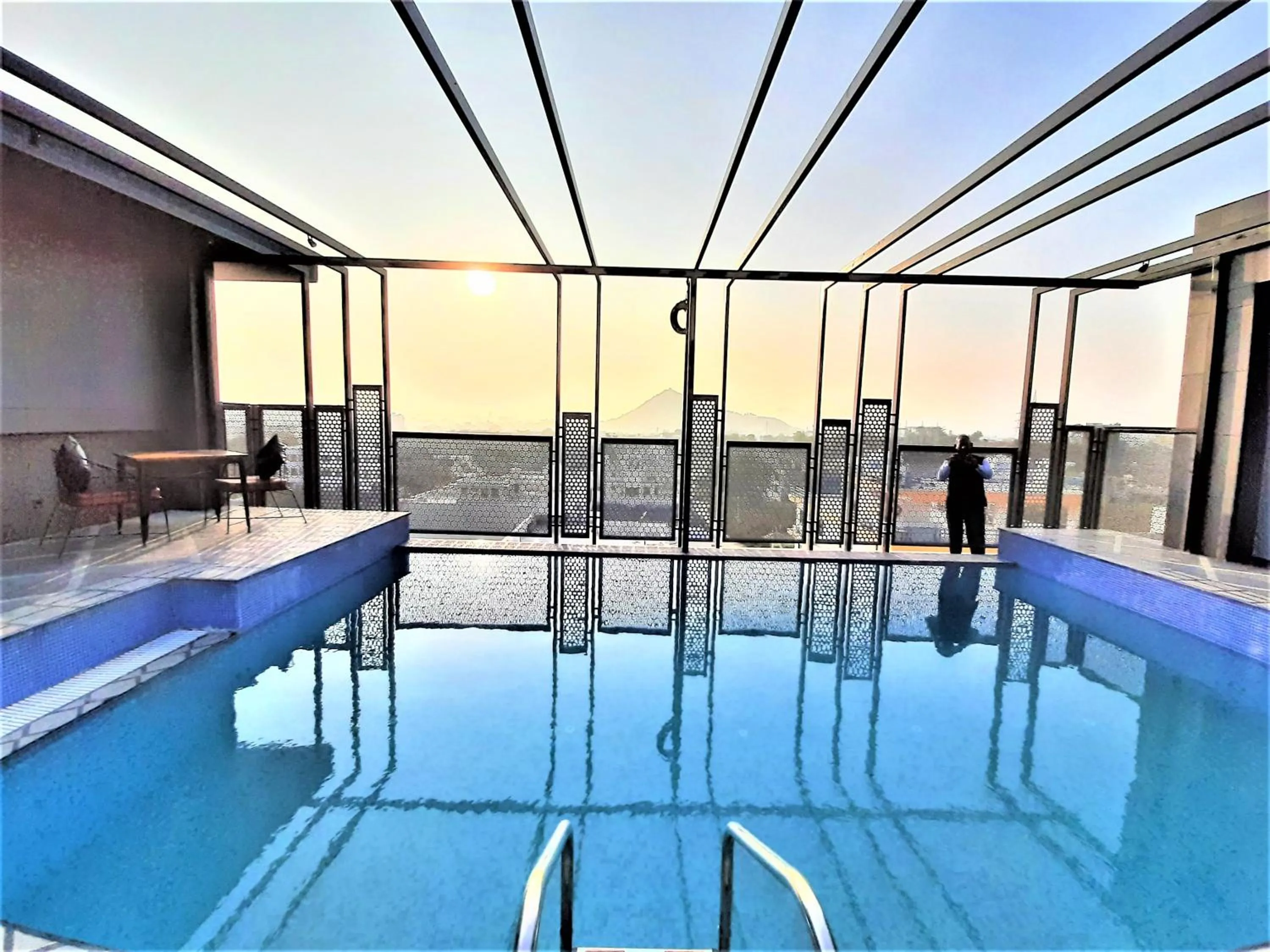 Pool view in Suvin Residency with Rooftop Swimming Pool