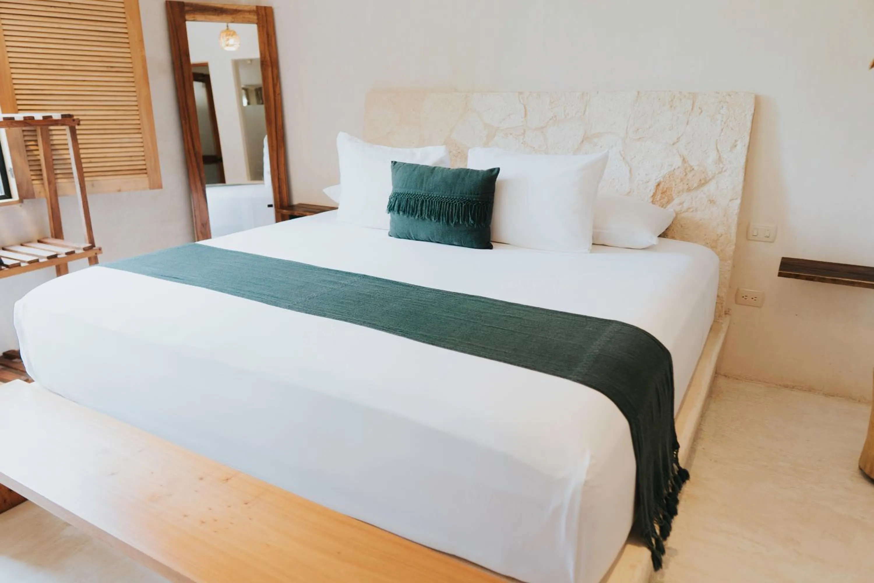 Bed in Koos Tulum Hotel