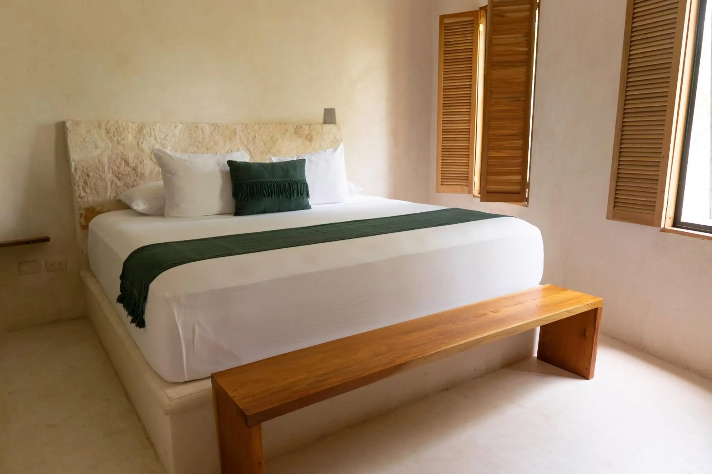 Bed in Koos Tulum Hotel Bed in Koos Tulum Hotel