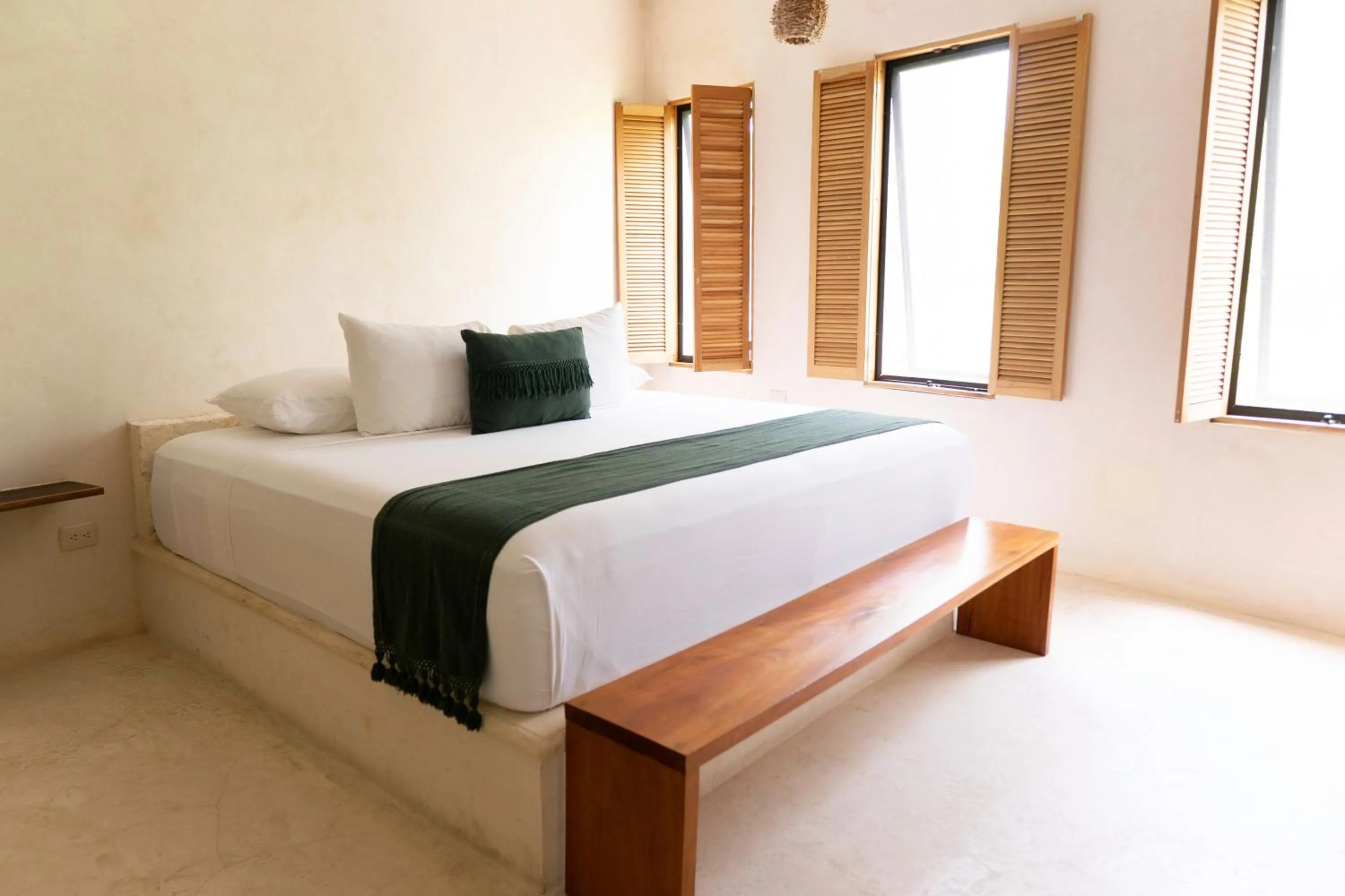 Photo of the whole room, Bed in Koos Tulum Hotel