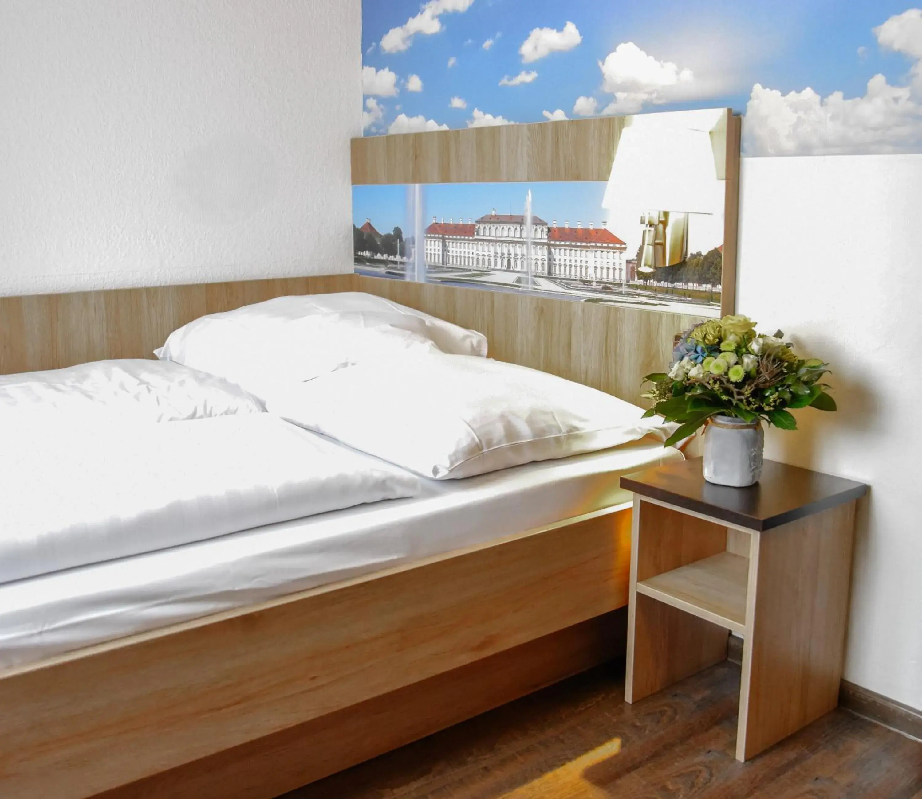 Bed in Hotel Blauer Karpfen Bed in Hotel Blauer Karpfen