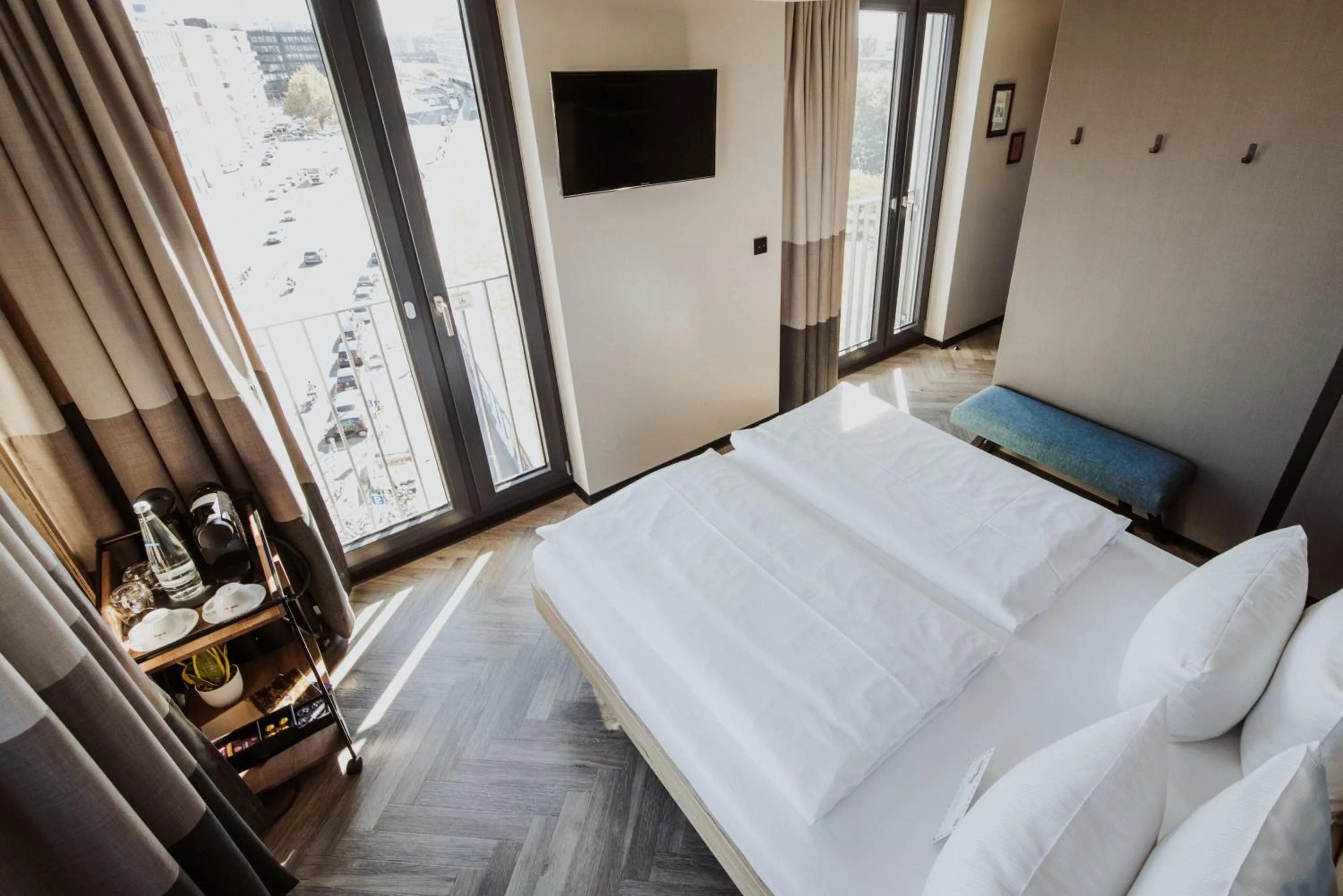 Bed in Emma by Schulz Hotel Berlin Friedrichshain