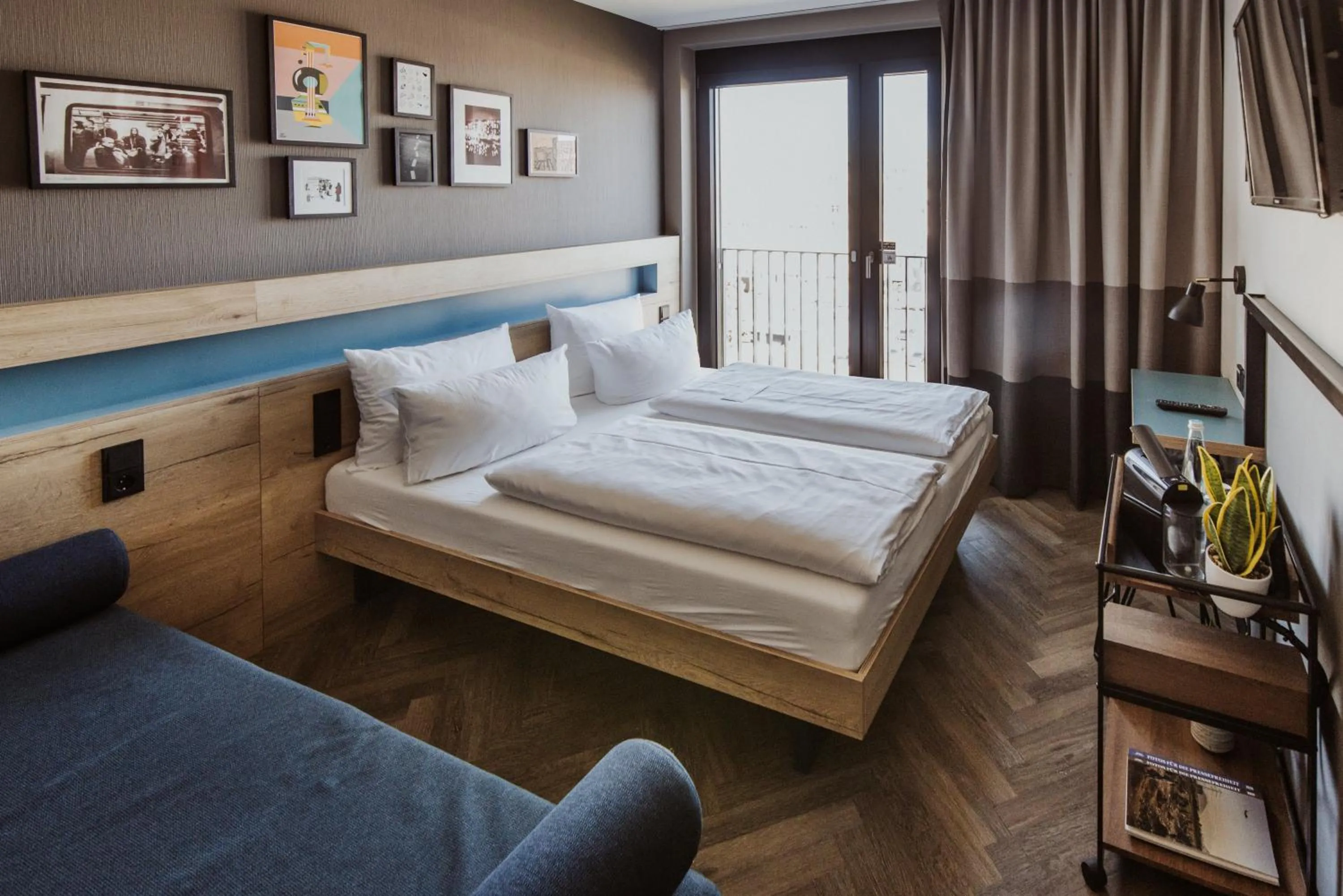 Bed in Emma by Schulz Hotel Berlin Friedrichshain