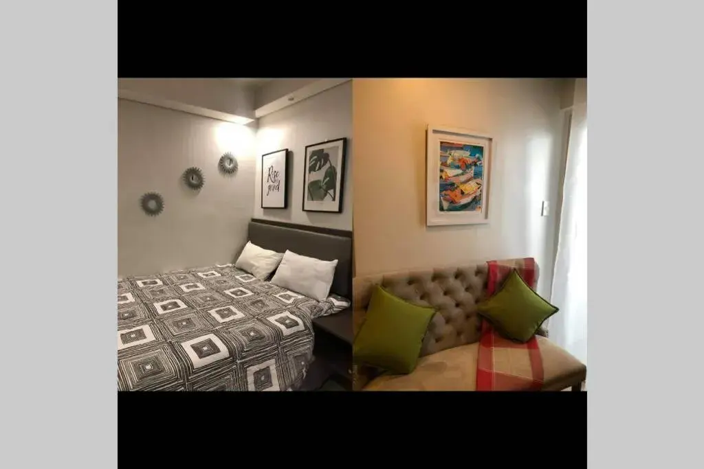 Bed in A2J Luxury BGC Balcony Suite Near SM AURA Taguig Bed in A2J Luxury BGC Balcony Suite Near SM AURA Taguig