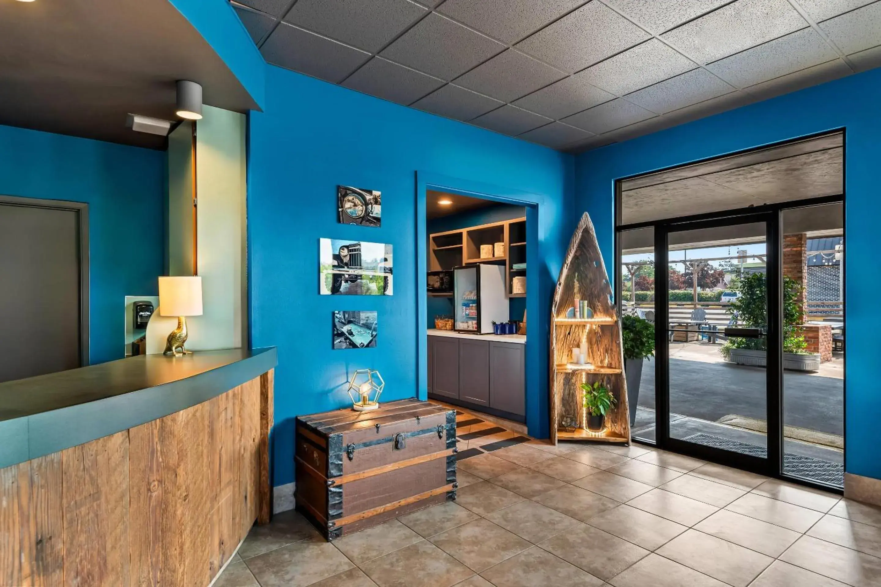 Lobby or reception in Maverick Hotel Eugene Near University, an Ascend Collection Hotel Lobby or reception in Maverick Hotel Eugene Near University, an Ascend Collection Hotel
