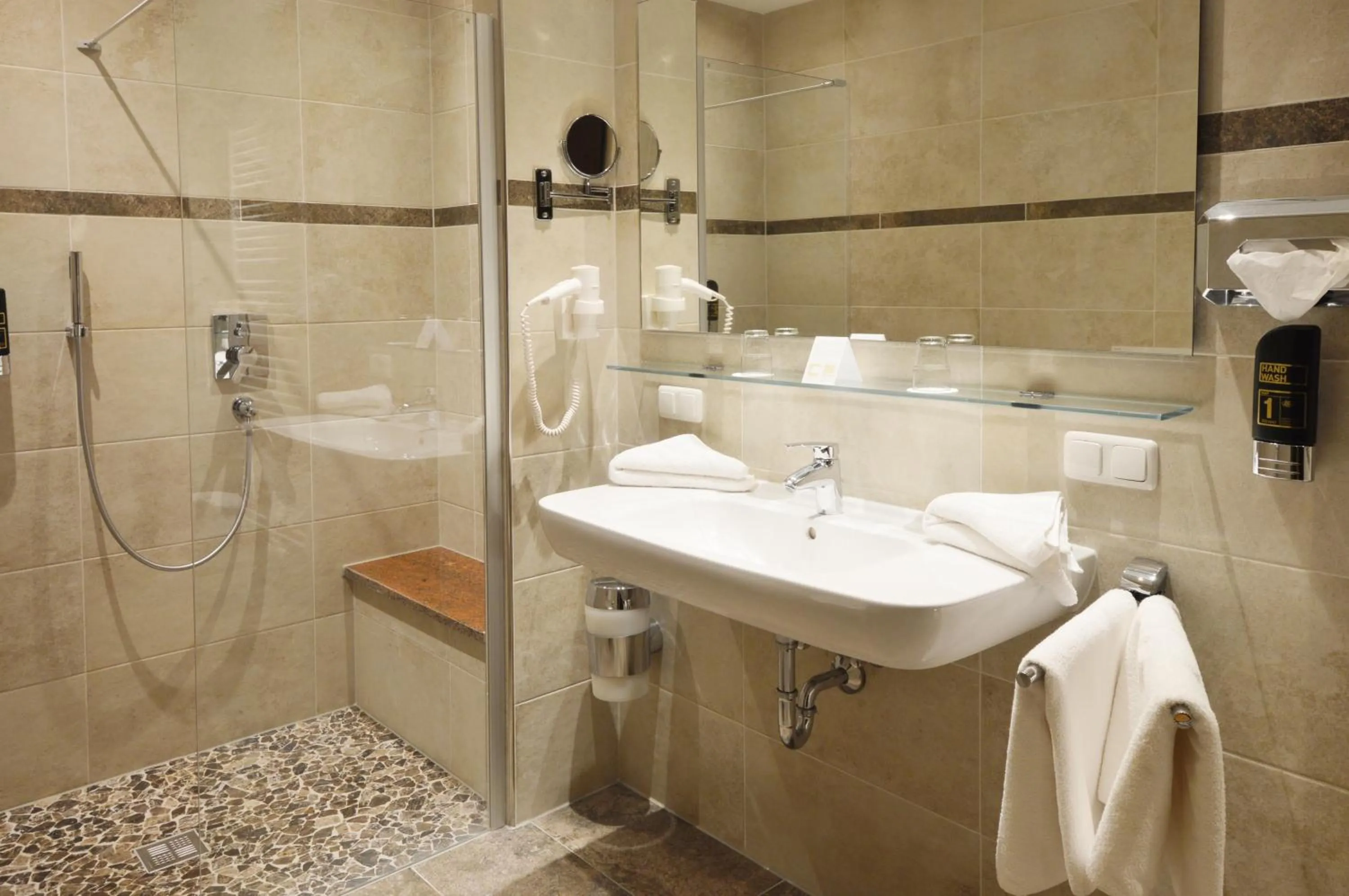 Shower in Stoll's Hotel Alpina