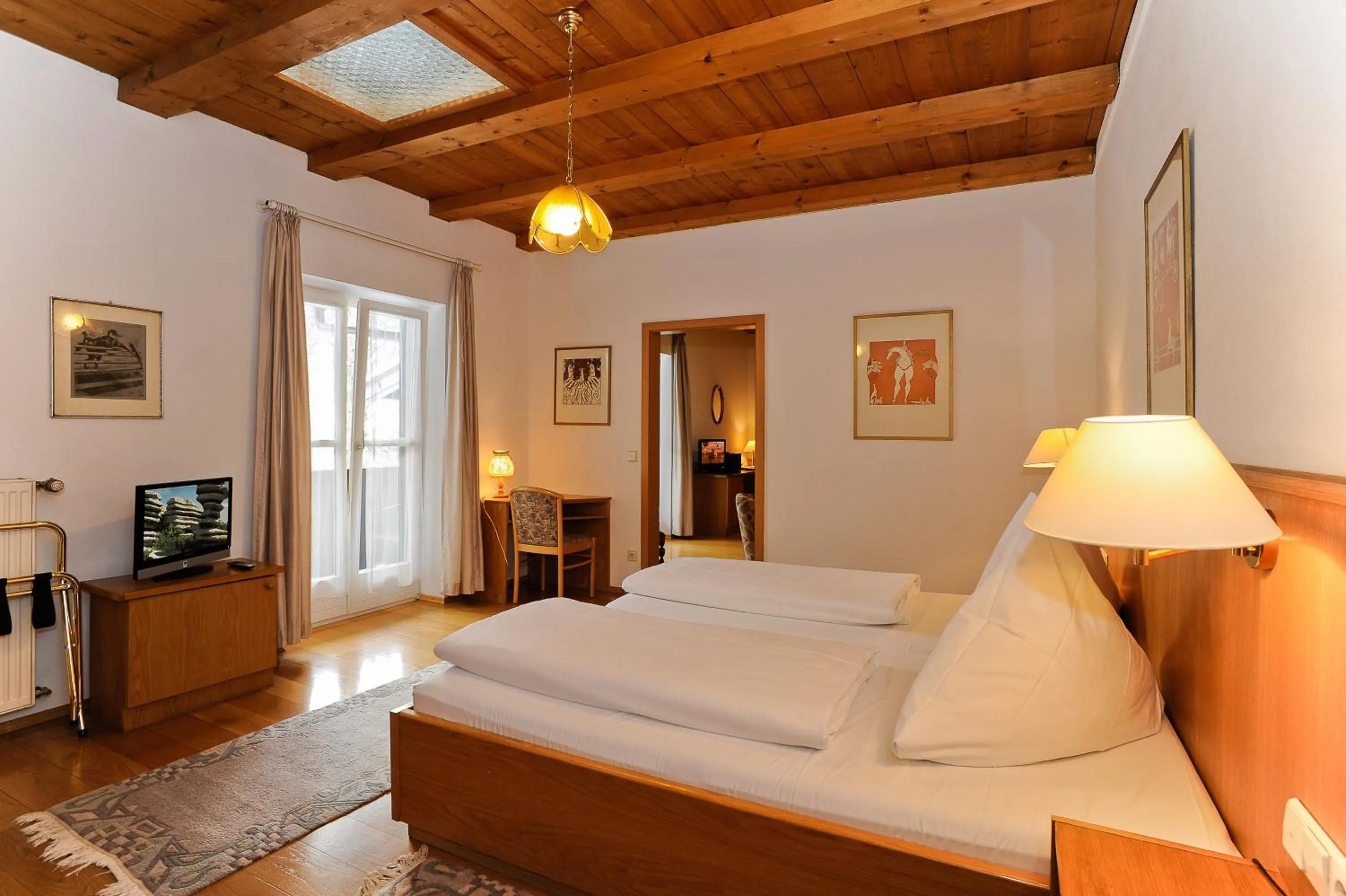 Bed in Stoll's Hotel Alpina