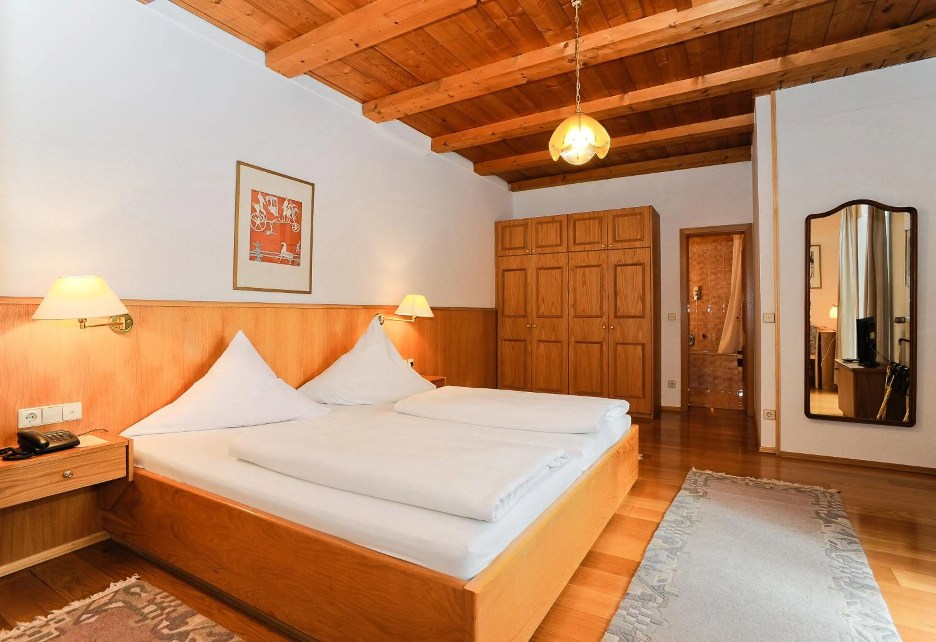 Bed in Stoll's Hotel Alpina