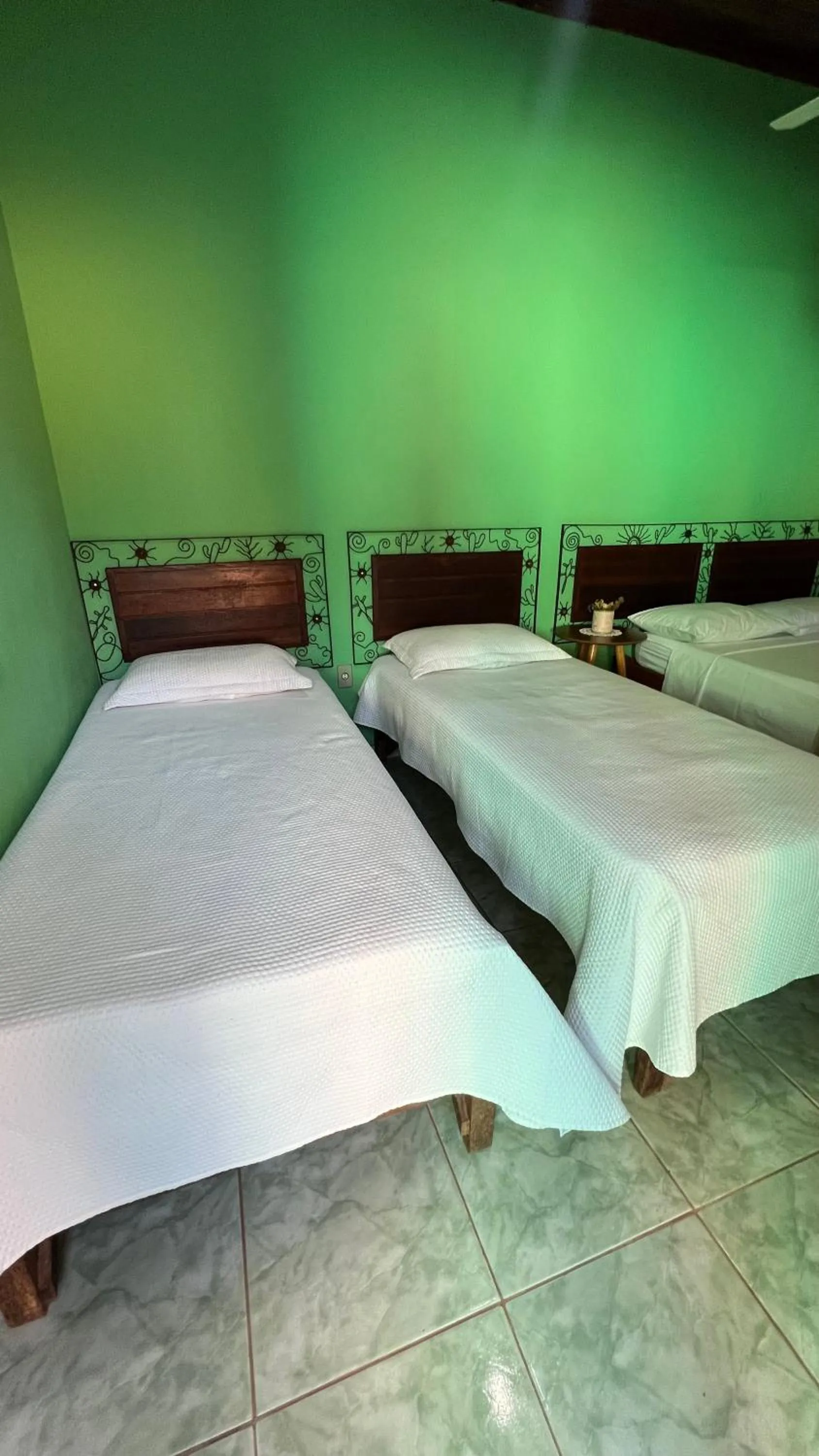 Bed in Pousada Casa redonda
