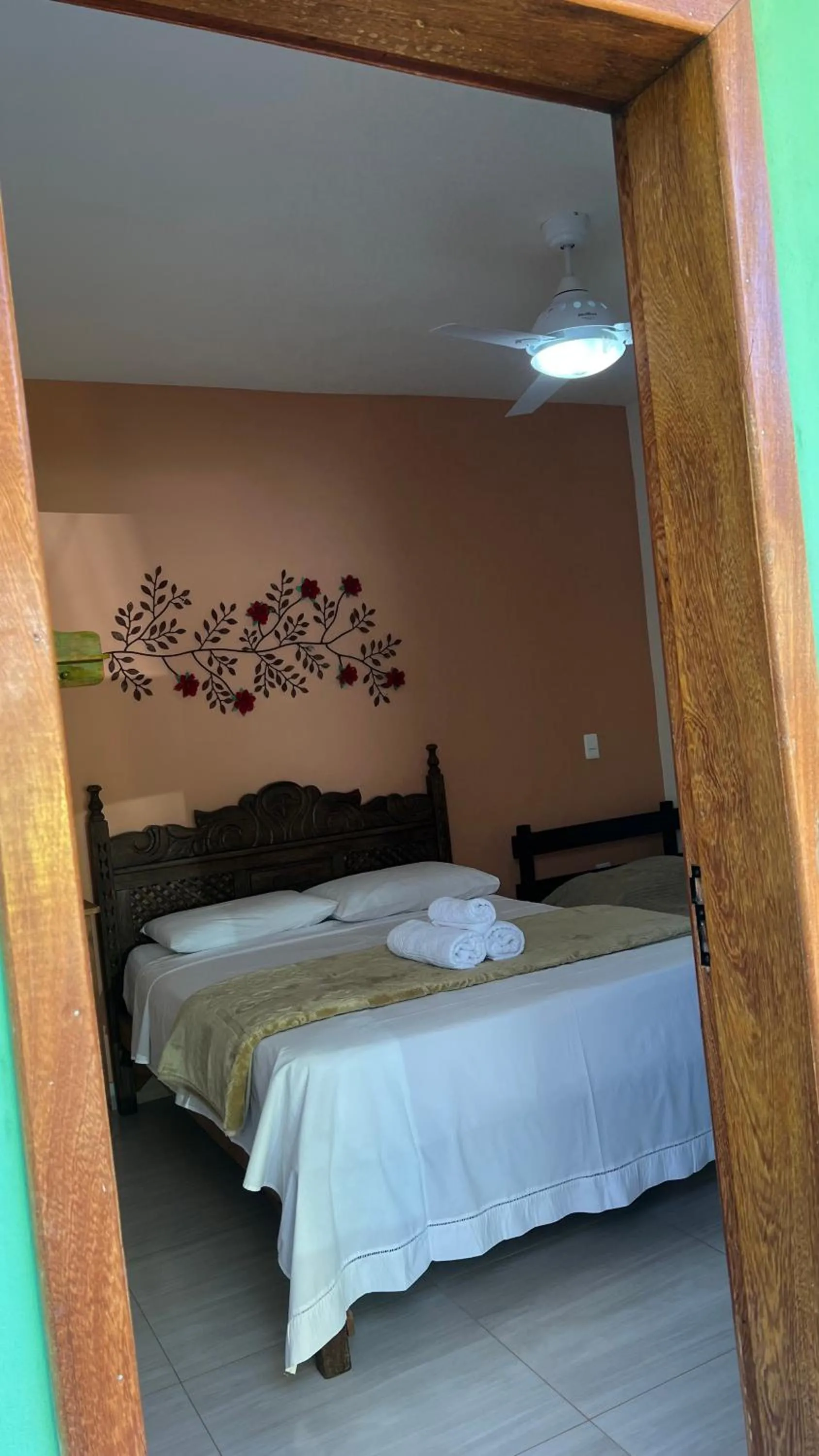 Bed in Pousada Casa redonda