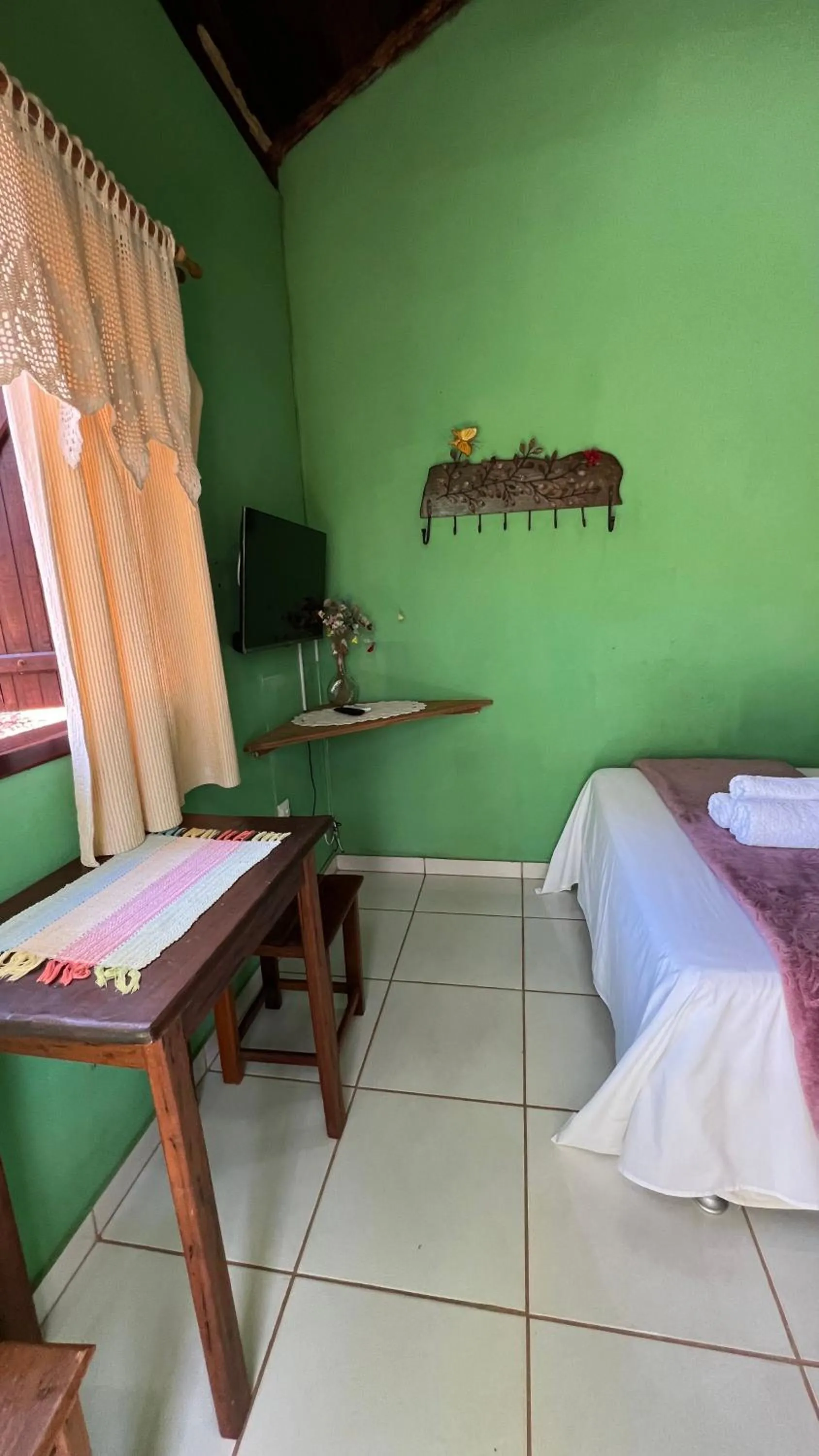 Bed in Pousada Casa redonda