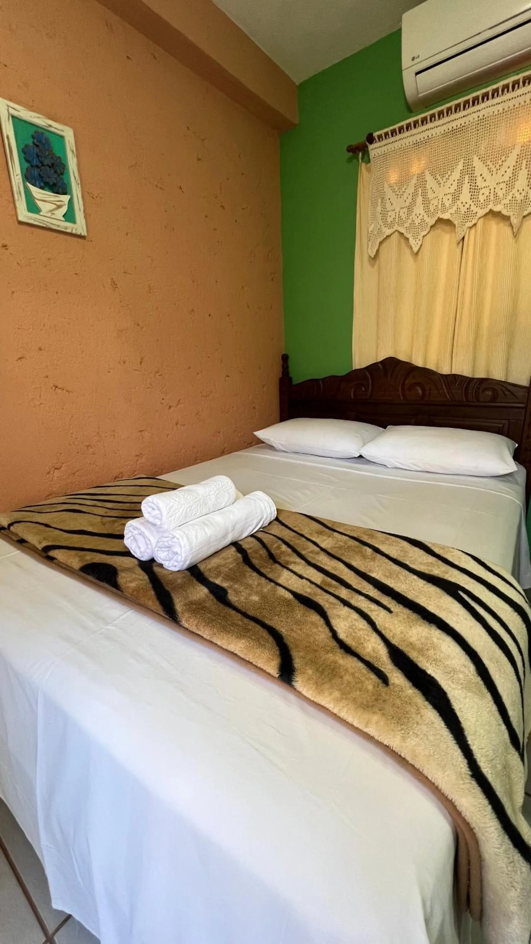 Bed in Pousada Casa redonda