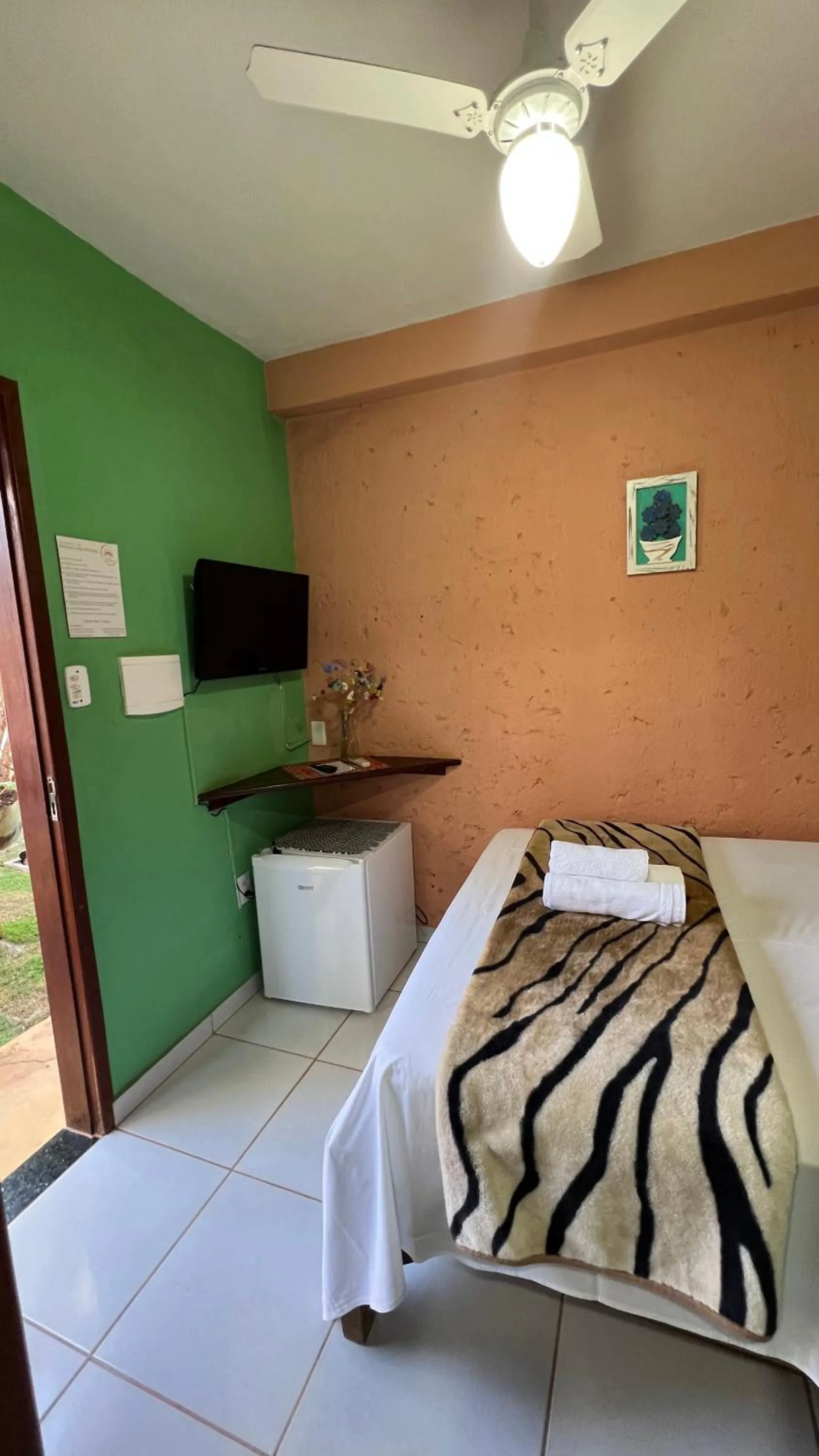 Bed in Pousada Casa redonda