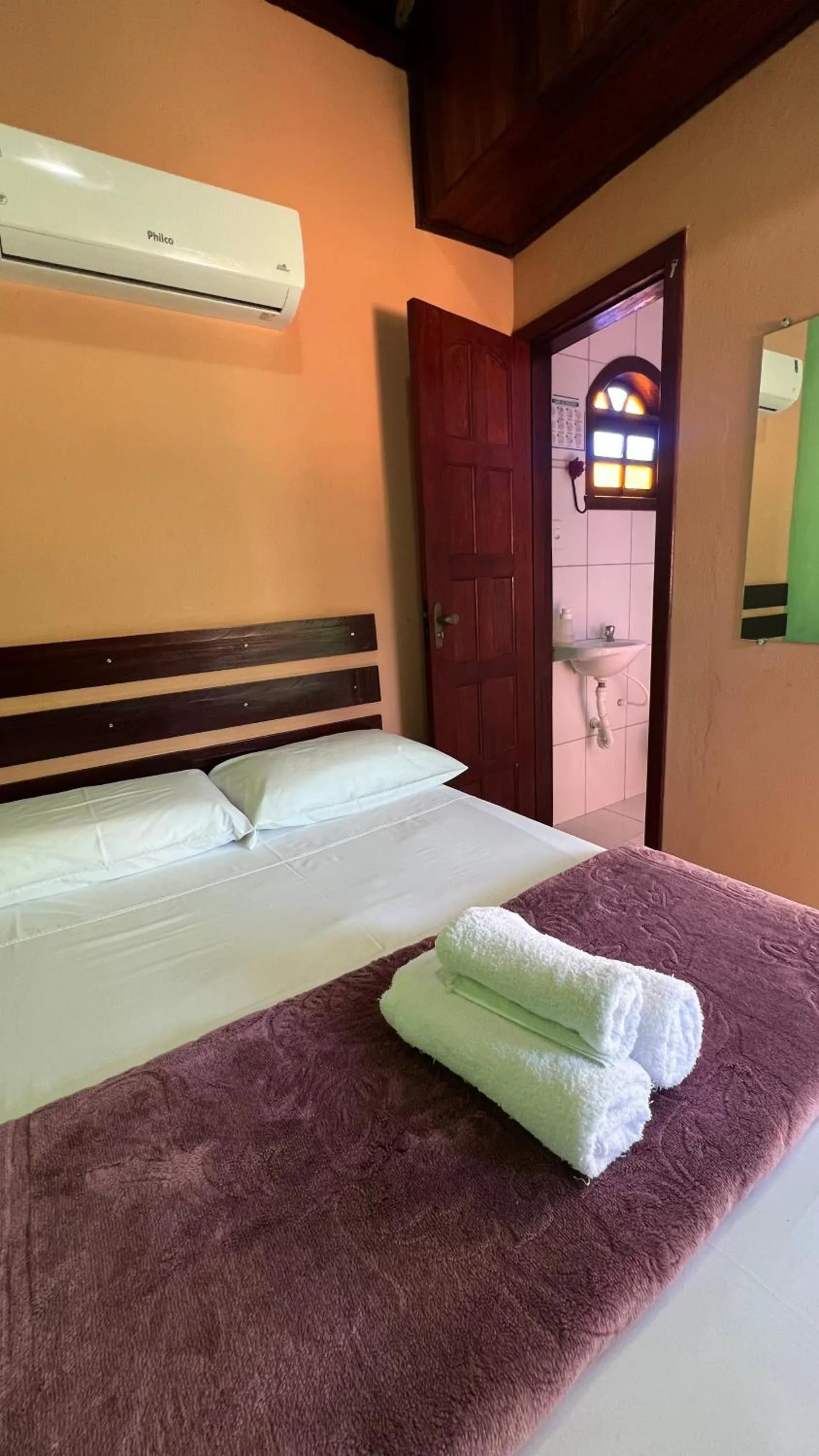 Bed in Pousada Casa redonda