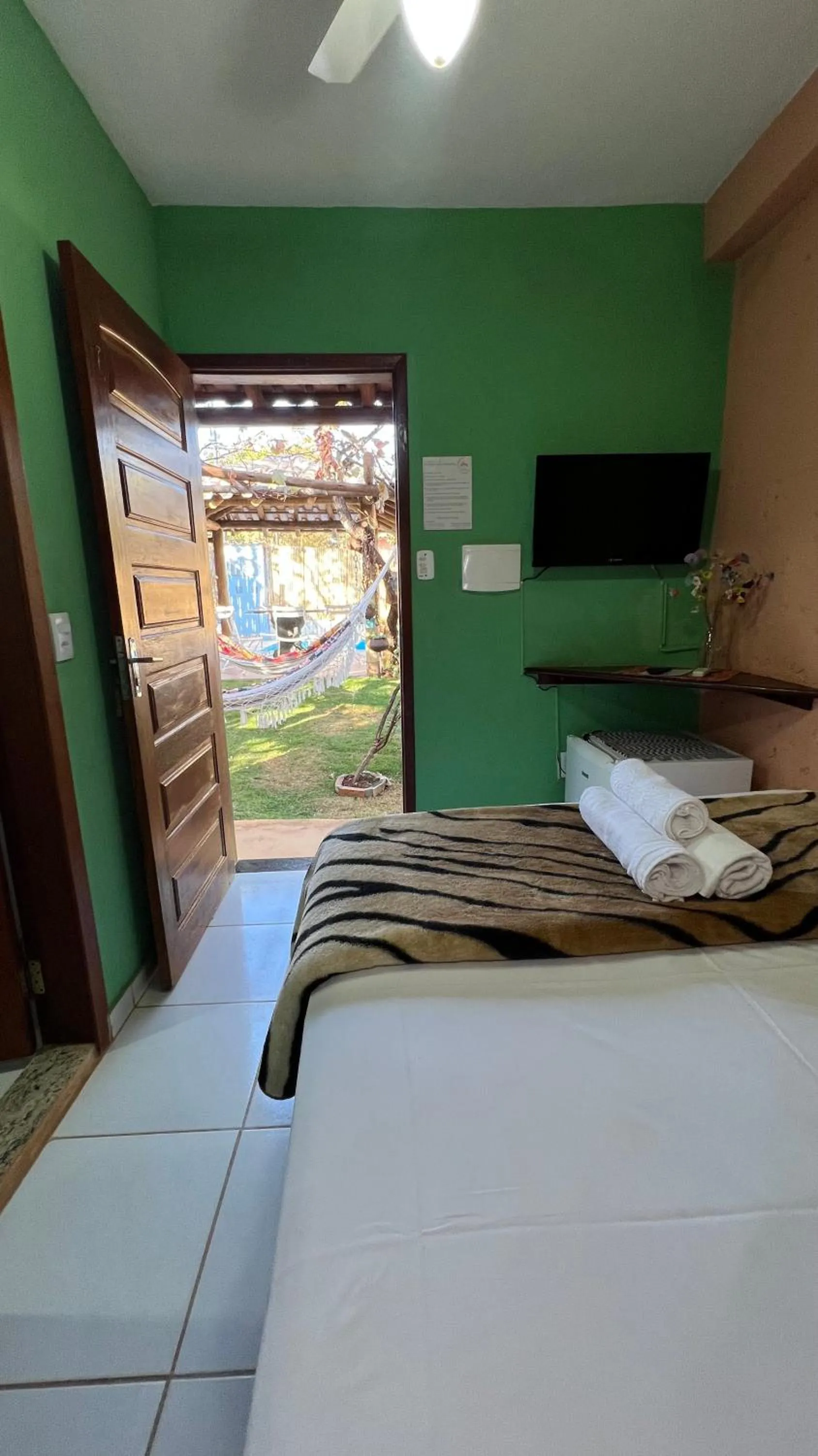 Bed in Pousada Casa redonda