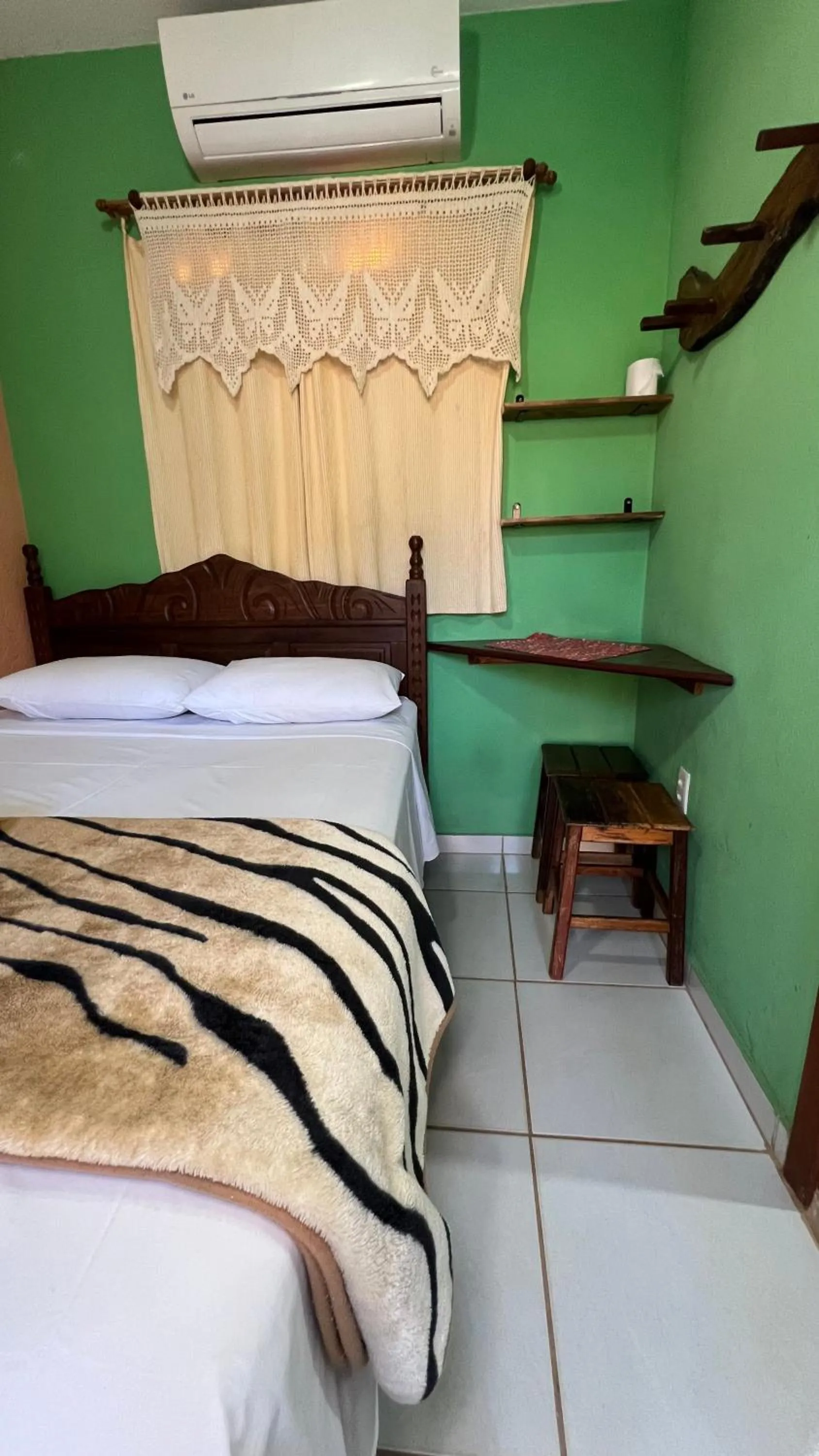 Bed in Pousada Casa redonda