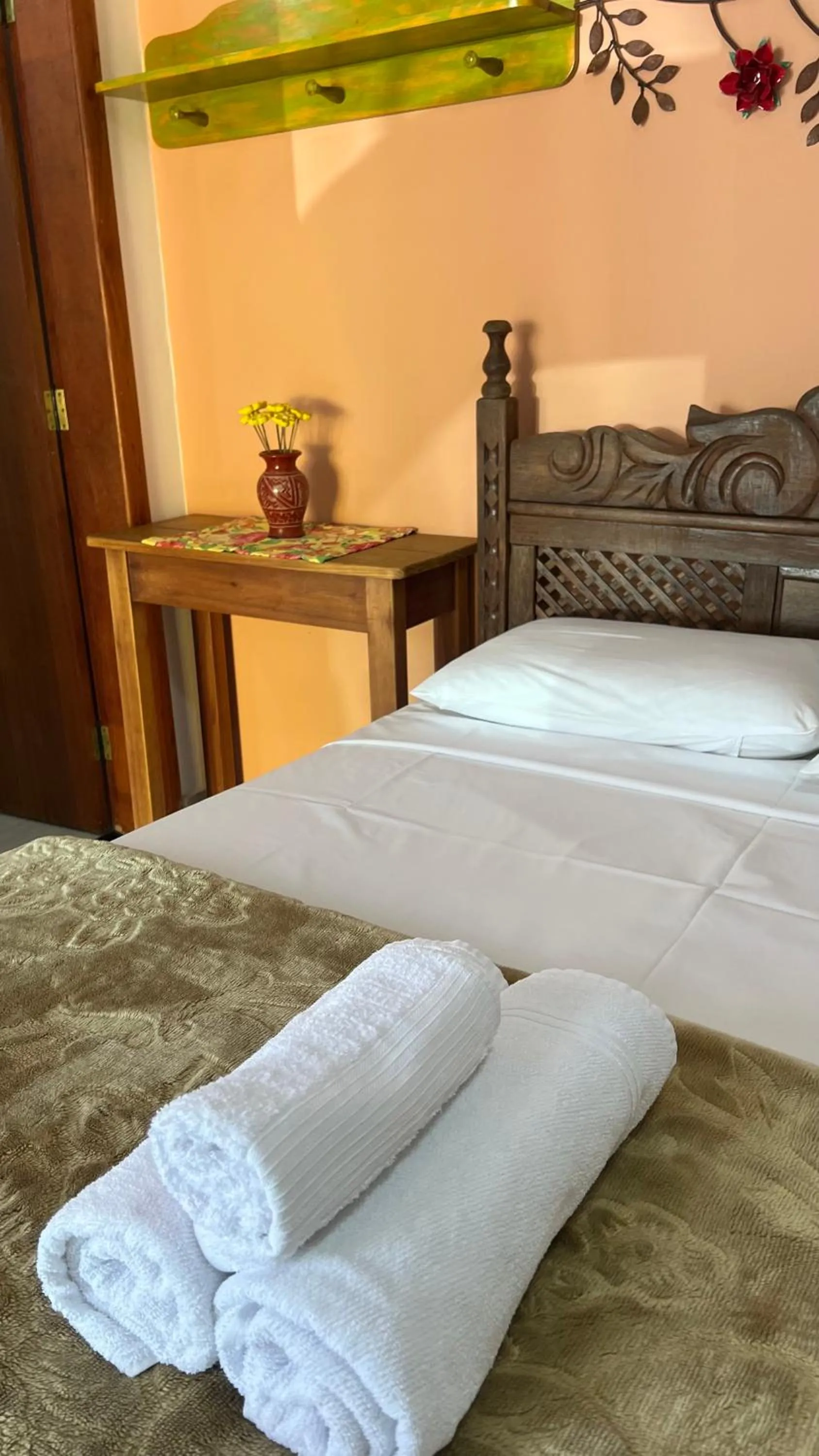 Bed in Pousada Casa redonda