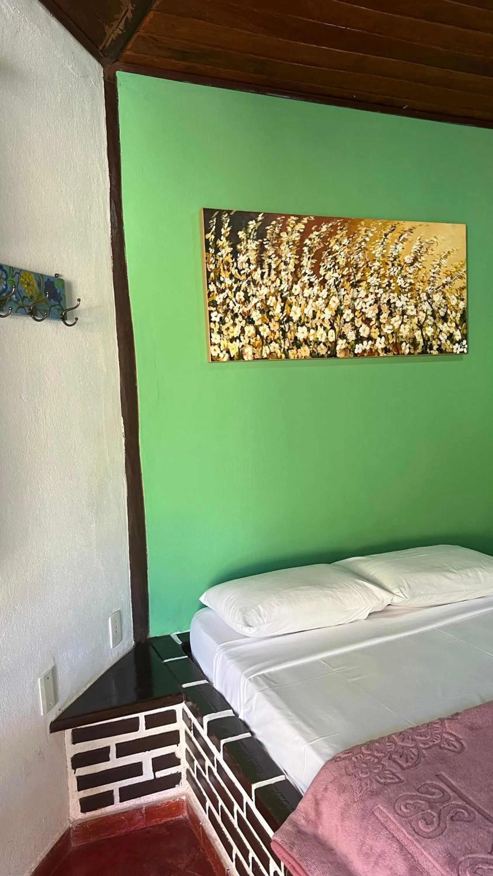 Bed in Pousada Casa redonda