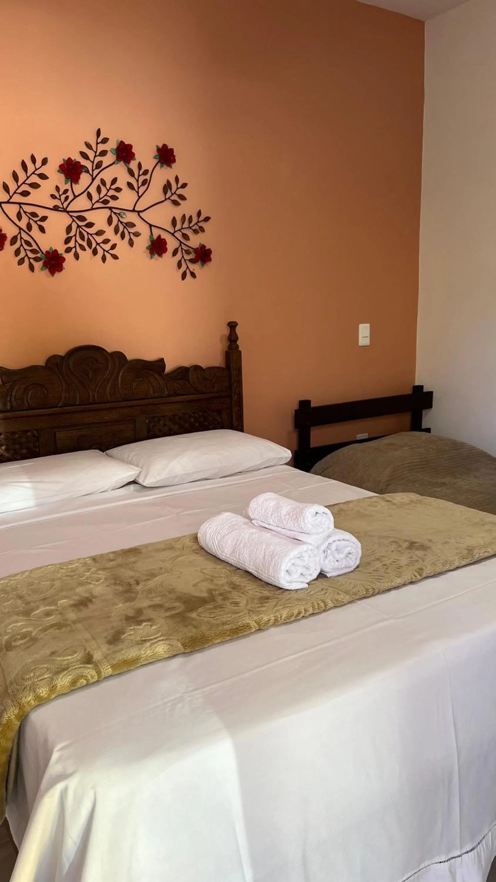 Bed in Pousada Casa redonda